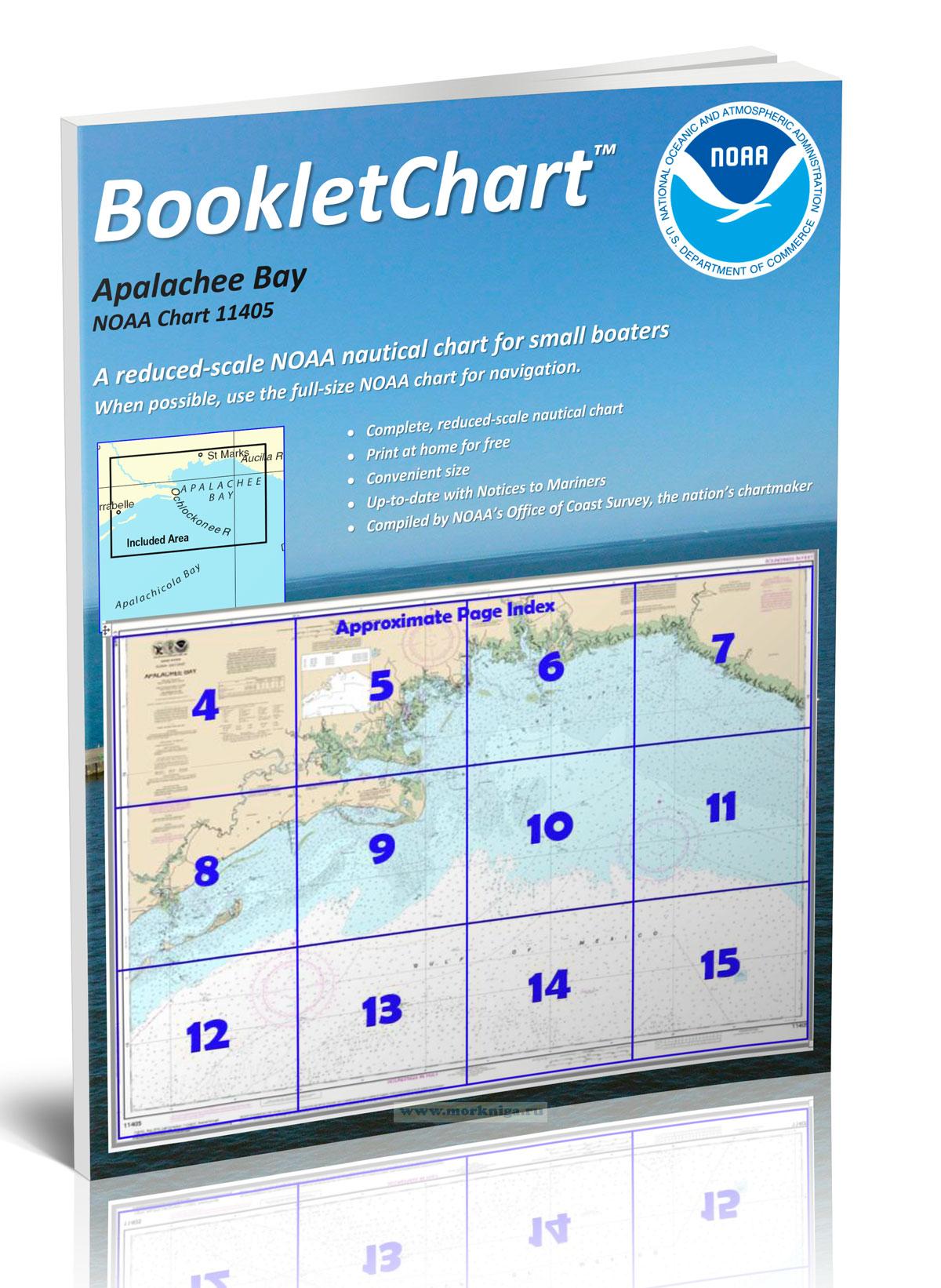 NOAA Chart 11405 Apalachee Bay/Национальное управление океанических и атмосферных исследований Карта 11405 залив Апалачи