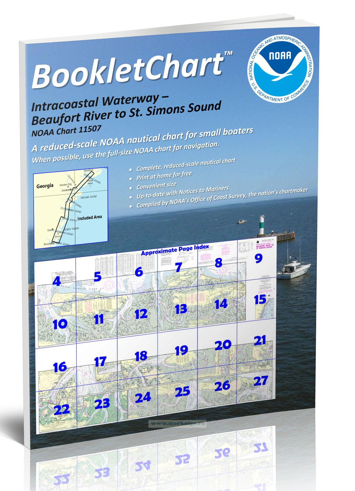 NOAA Chart 11507 Intracoastal Waterway - Beaufort River to St. Simons Sound