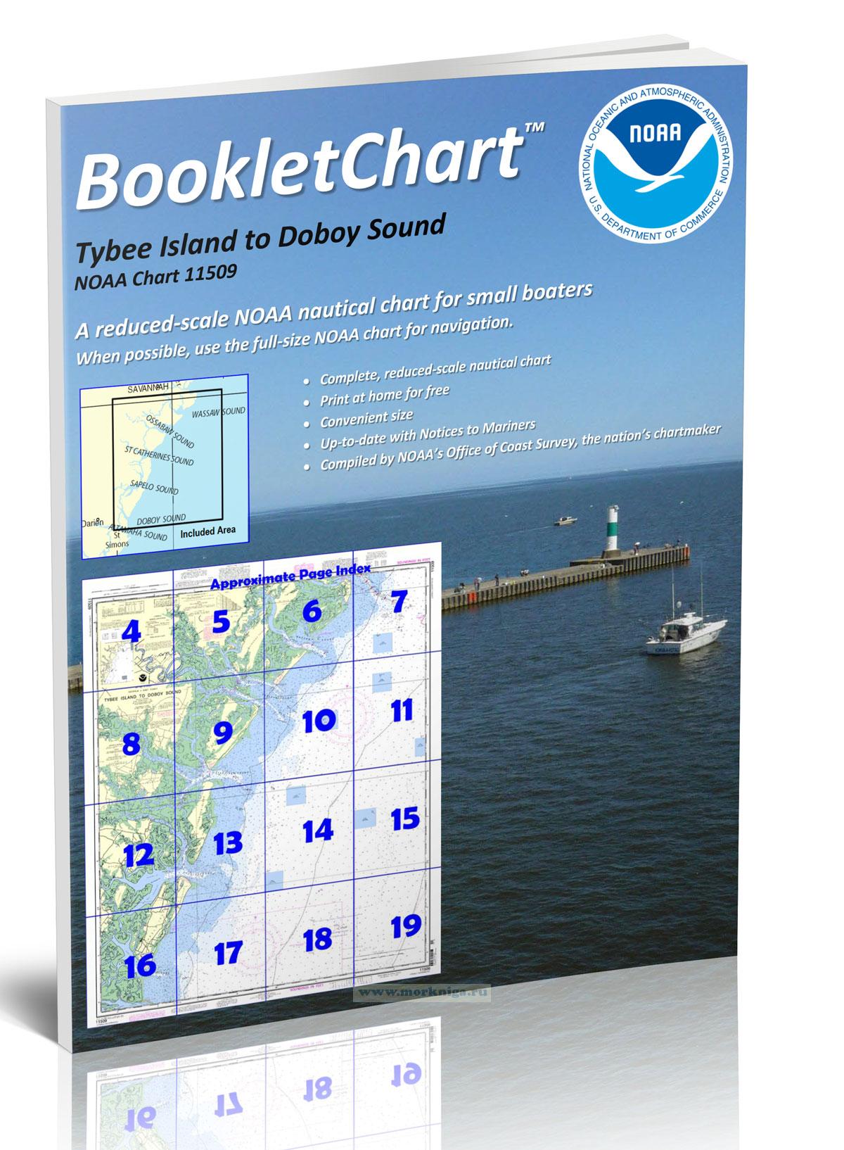 NOAA Chart 11509 Tybee Island to Doboy Sound