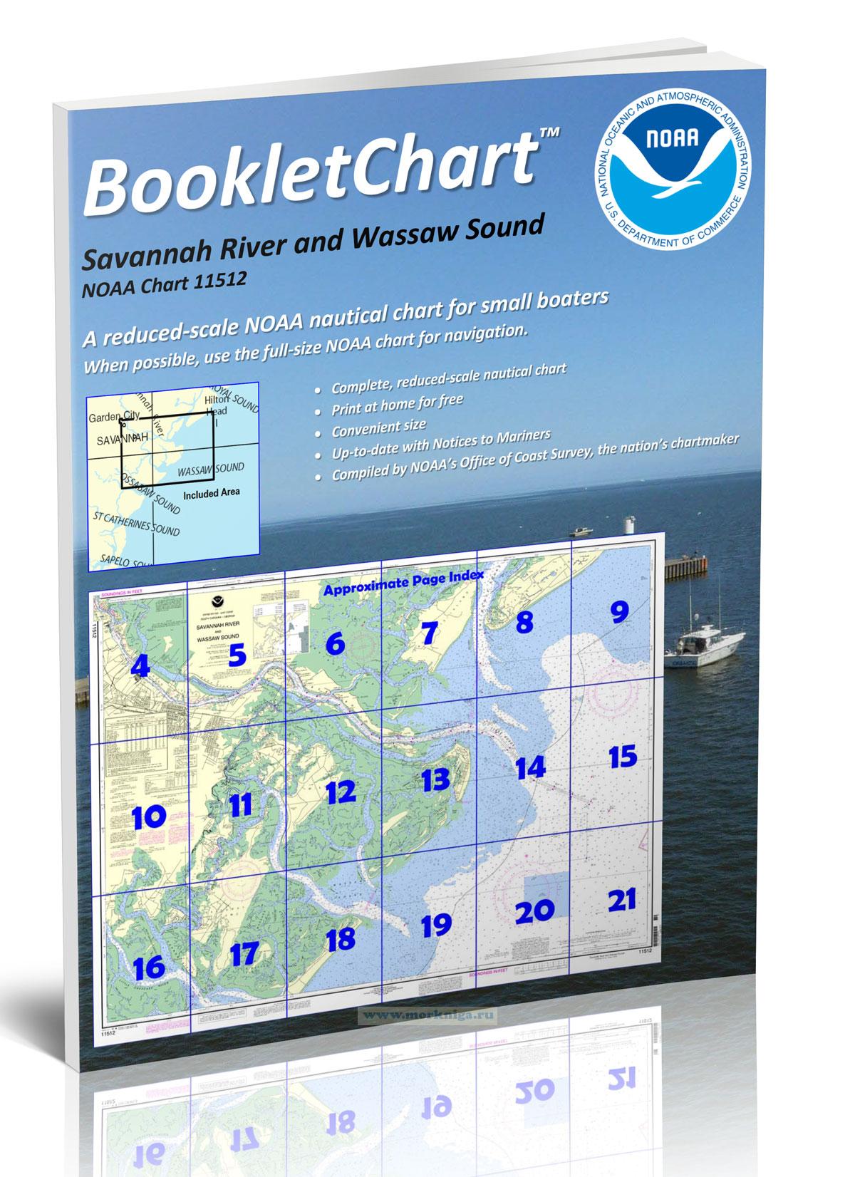 NOAA Chart 11512 Savannah River and Wassaw Sound