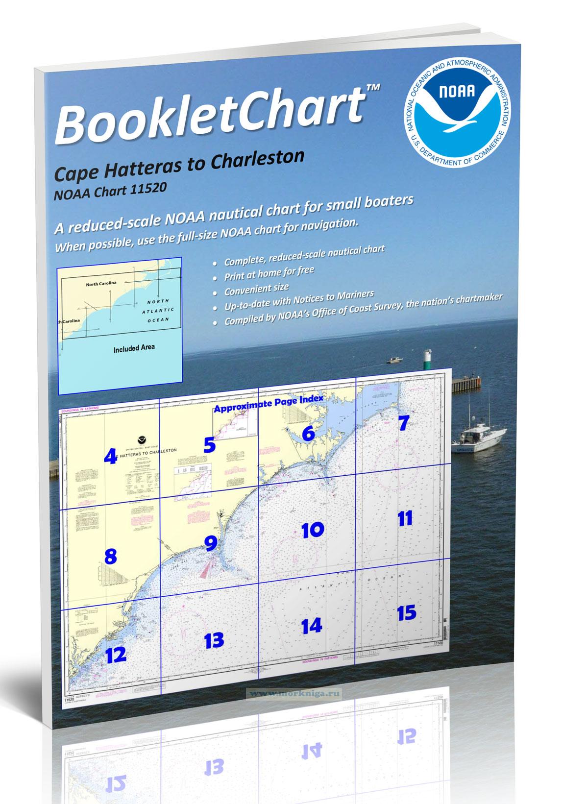 NOAA Chart 11520 Cape Hatteras to Charleston