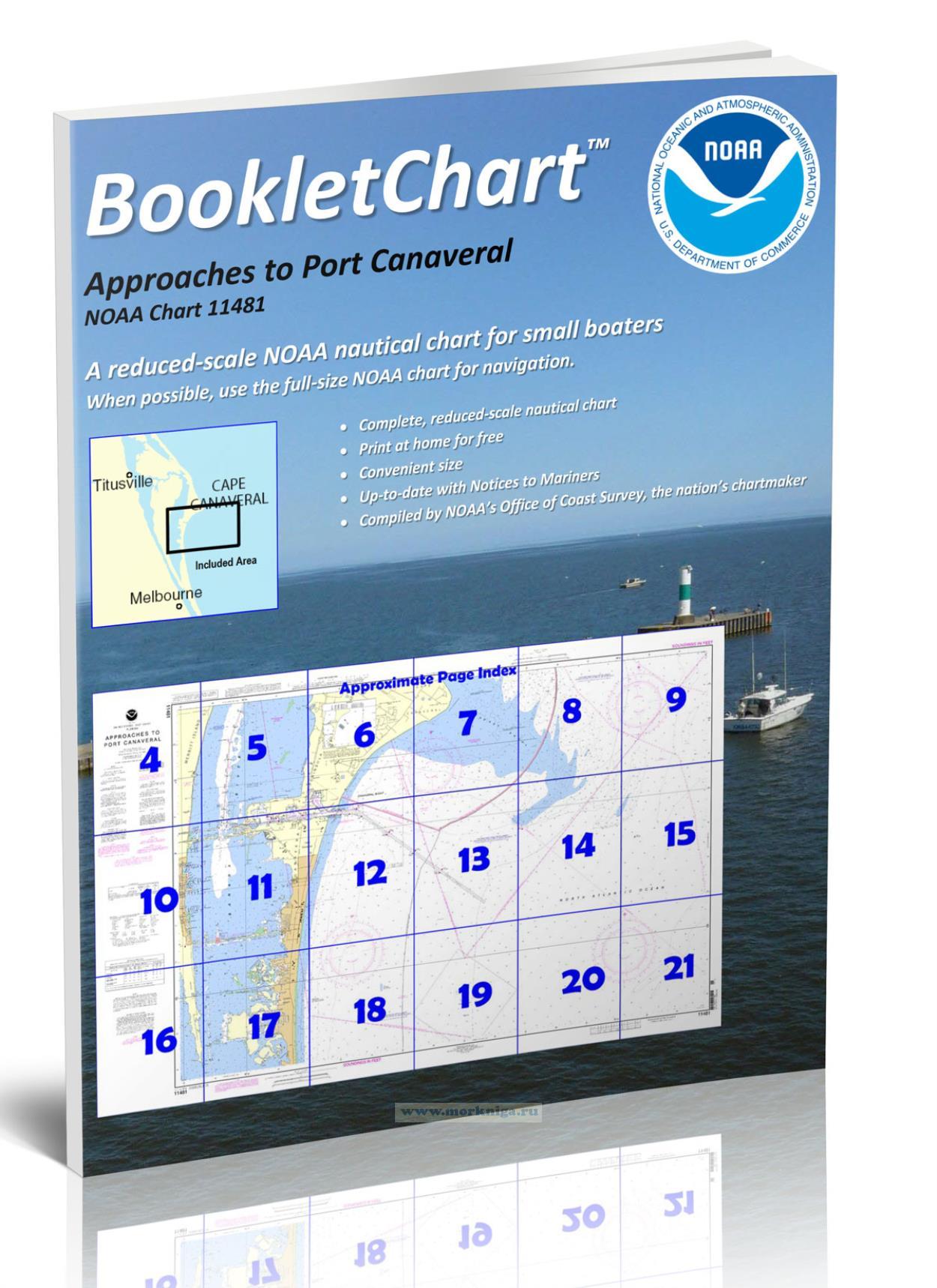 NOAA Chart 11481 Approaches to Port Canaveral