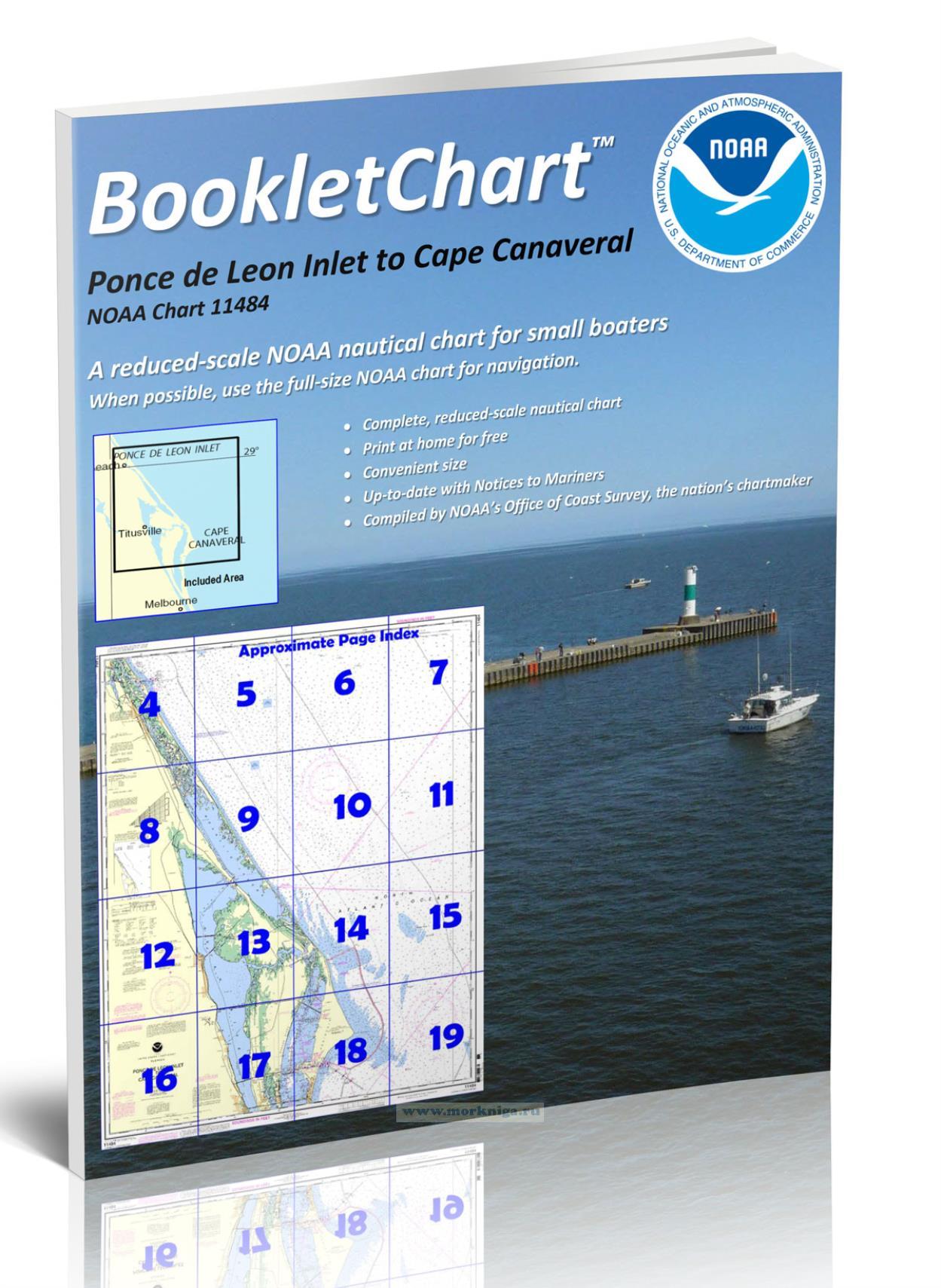 NOAA Chart 11484 Ponce de Leon Inlet to Cape Canaveral