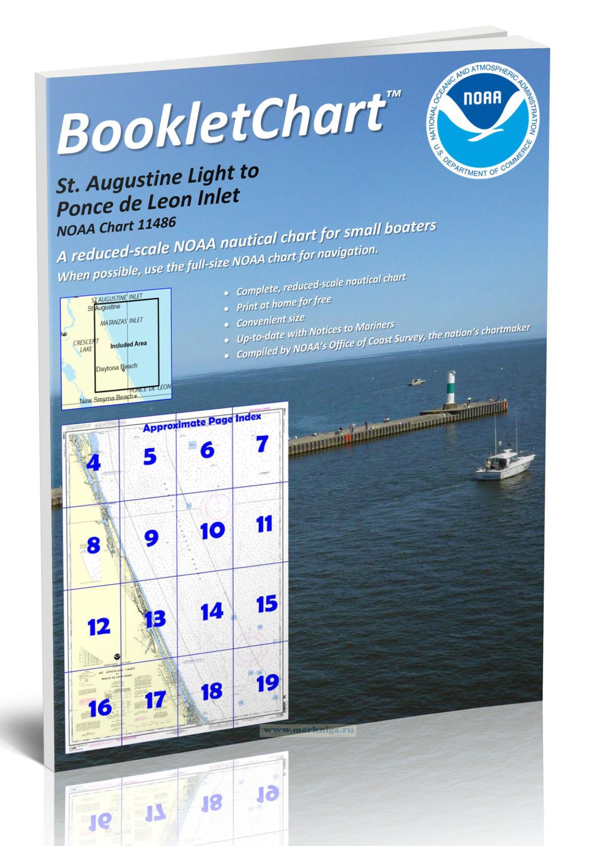 NOAA Chart 11486 St. Augustine Light to Ponce de Leon Inlet
