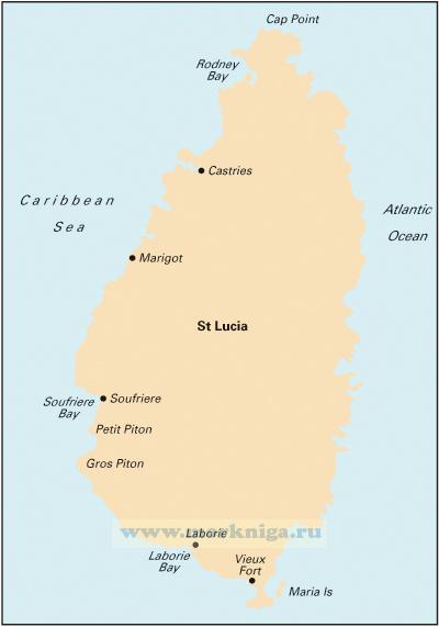 B1 St Lucia Сент-Люсия (1:75 000)