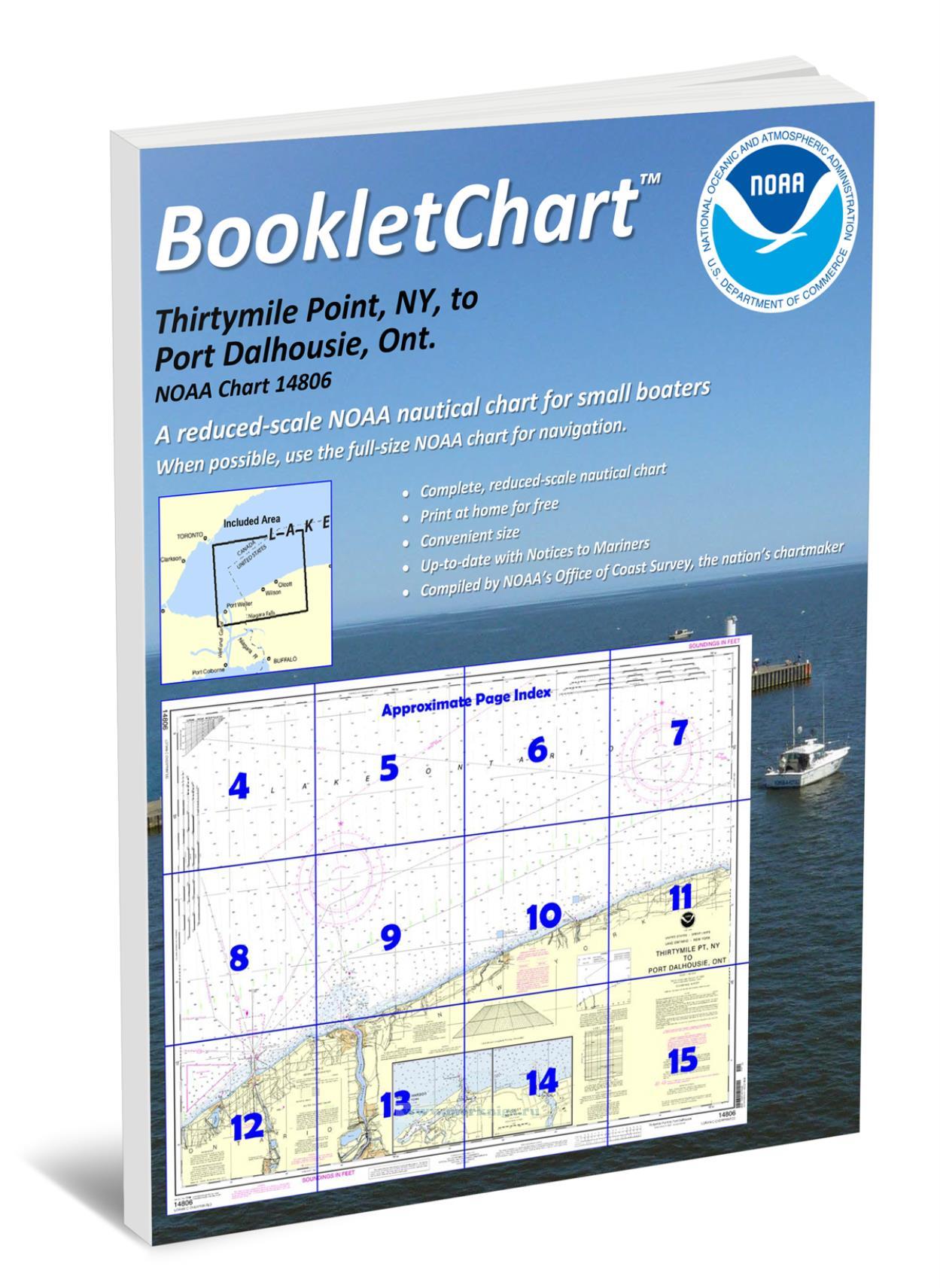 NOAA Chart 14806 Thirtymile Point, NY, to Port Dalhousie, Ont