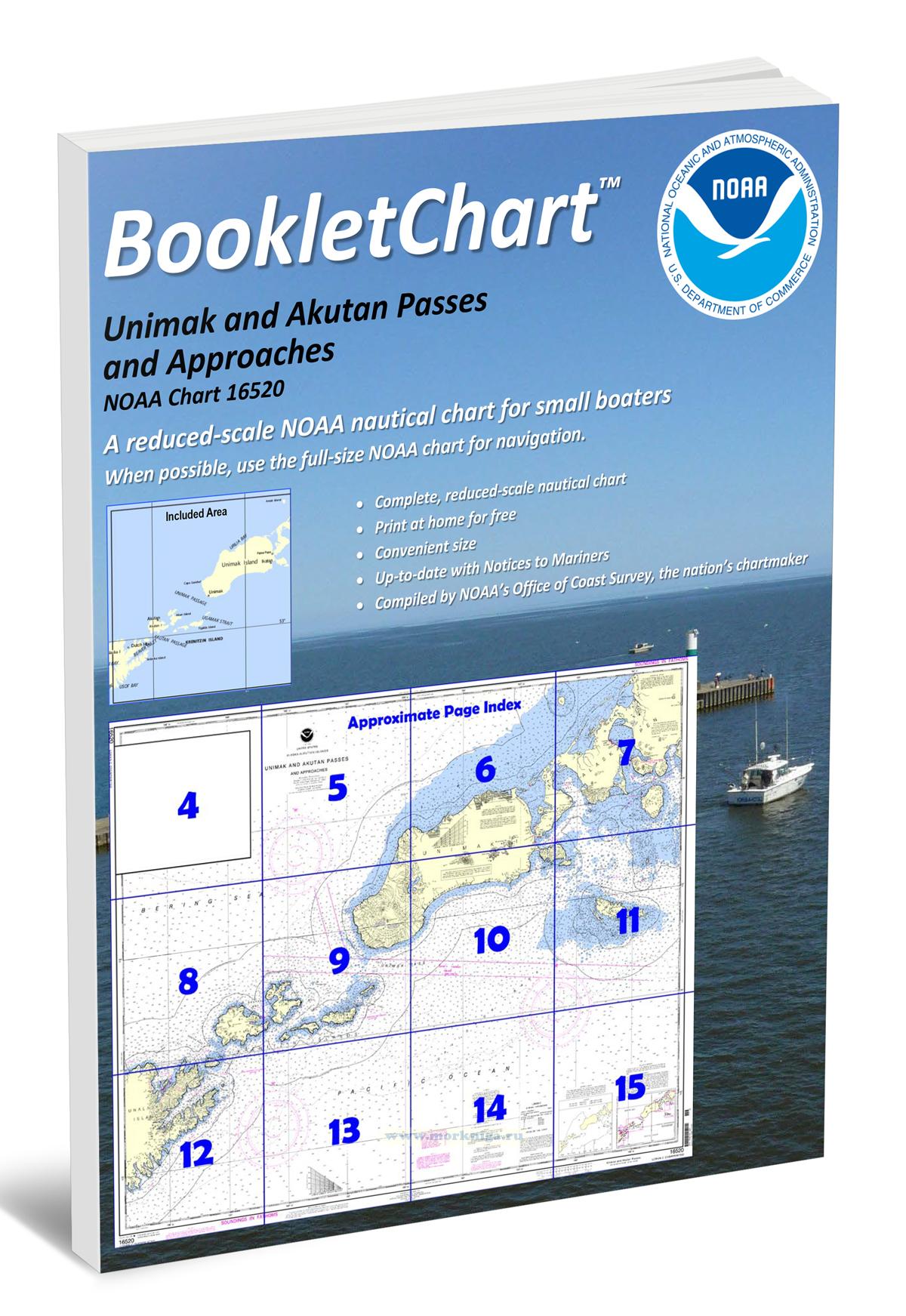 NOAA Chart 16520 Unimak and Akutan Passes and Approaches