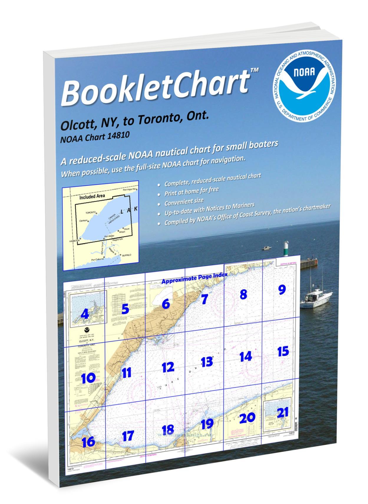 NOAA Chart 14810 Olcott, NY, to Toronto, Ont