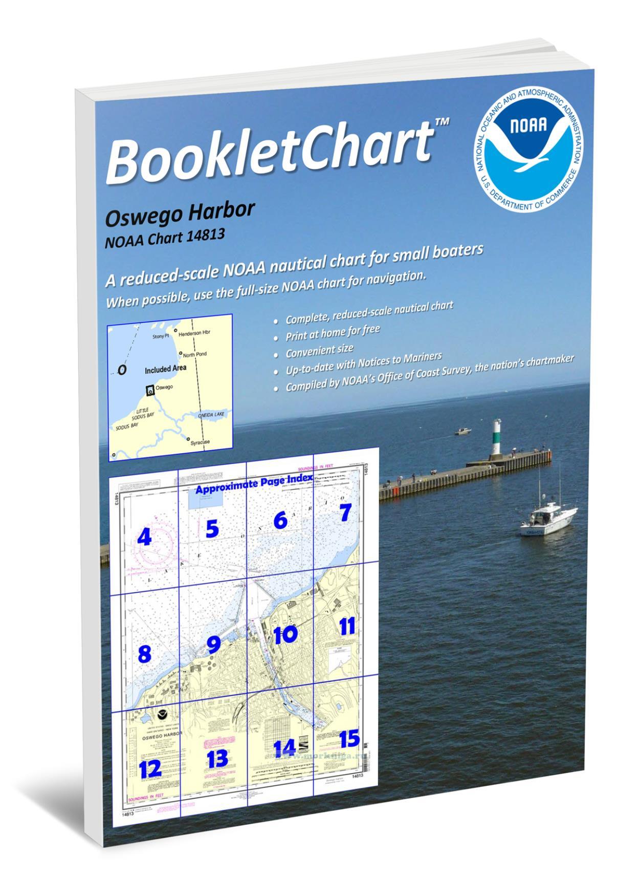 NOAA Chart 14813 Oswego Harbor