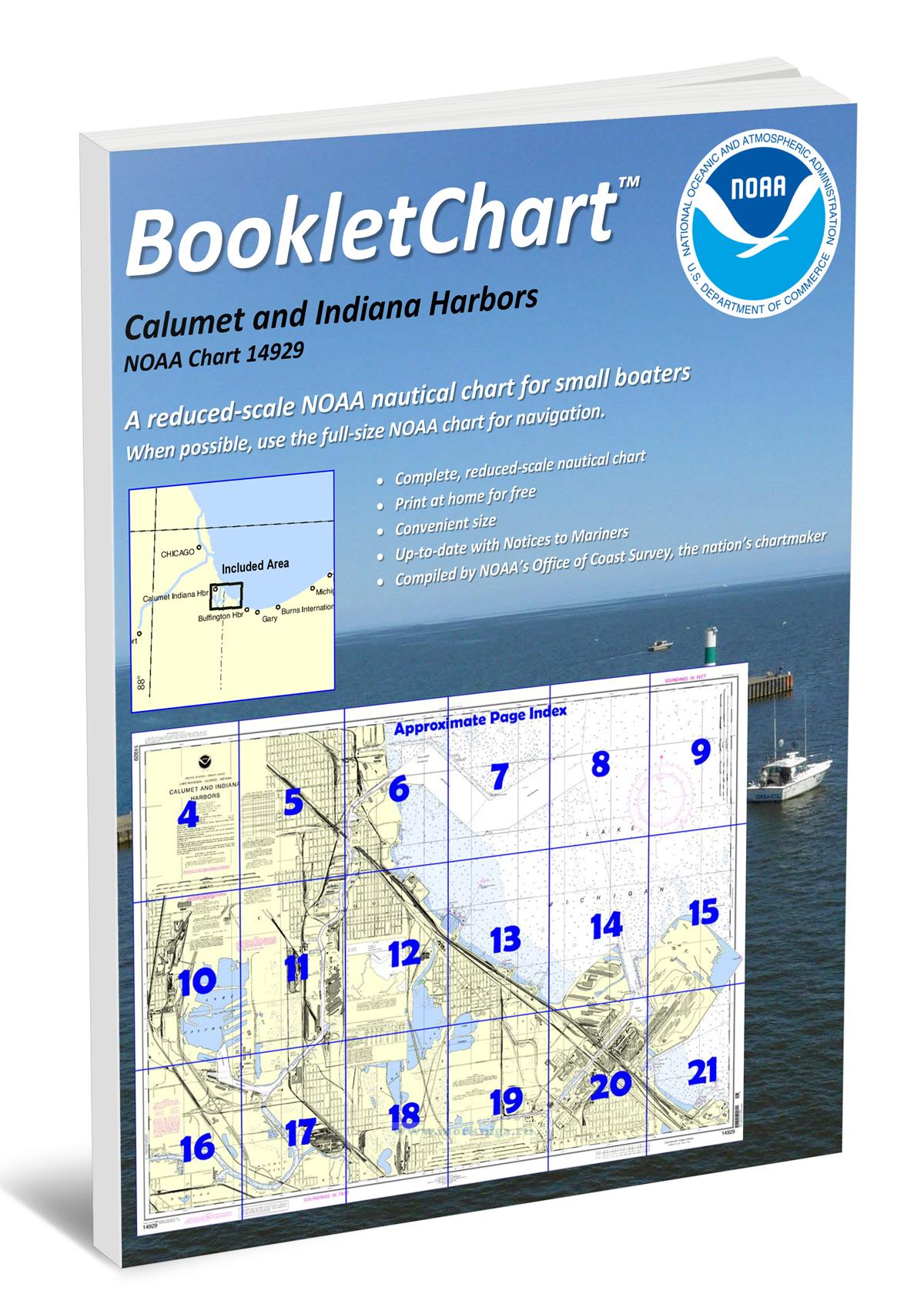 NOAA Chart 14929 Calumet and Indiana Harbors