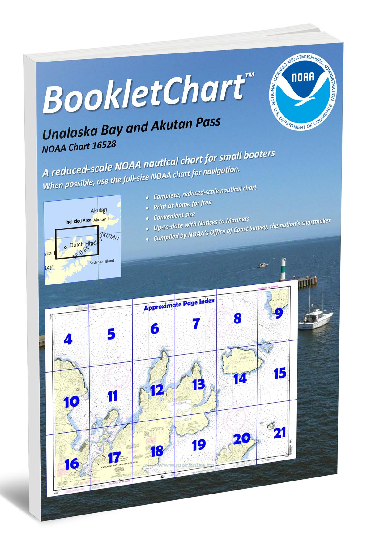 NOAA Chart 16528 Unalaska Bay and Akutan Pass