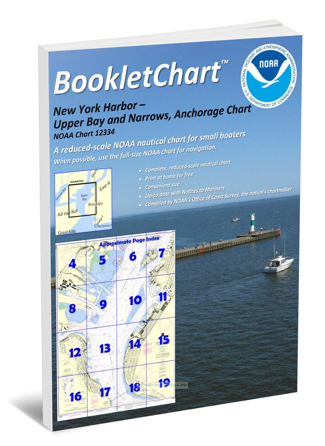 NOAA Chart 12334 New York Harbor-Upper Bay and Narrows, Anchorage Chart