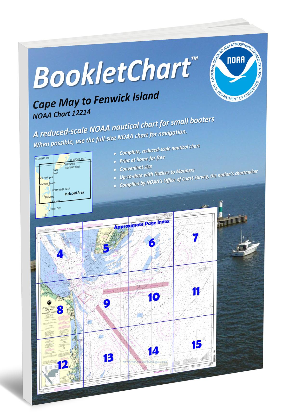 NOAA Chart 12214 Cape May to Fenwick Island