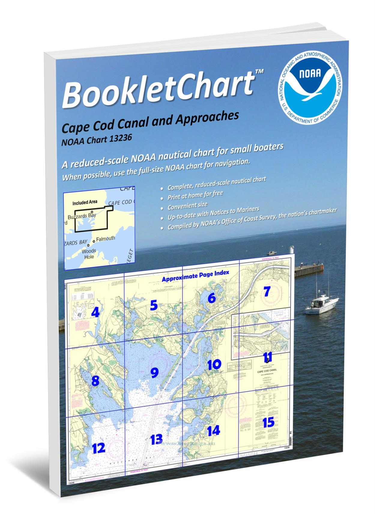 NOAA Chart 13236 Cape Cod Canal and Approaches