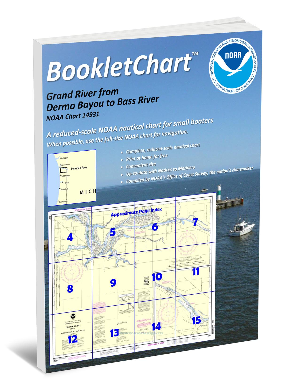 NOAA Chart 14931 Grand River from Dermo Bayou to Bass River