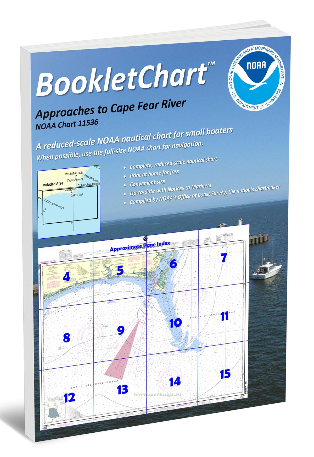 NOAA Chart 11536 Approaches to Cape Fear River