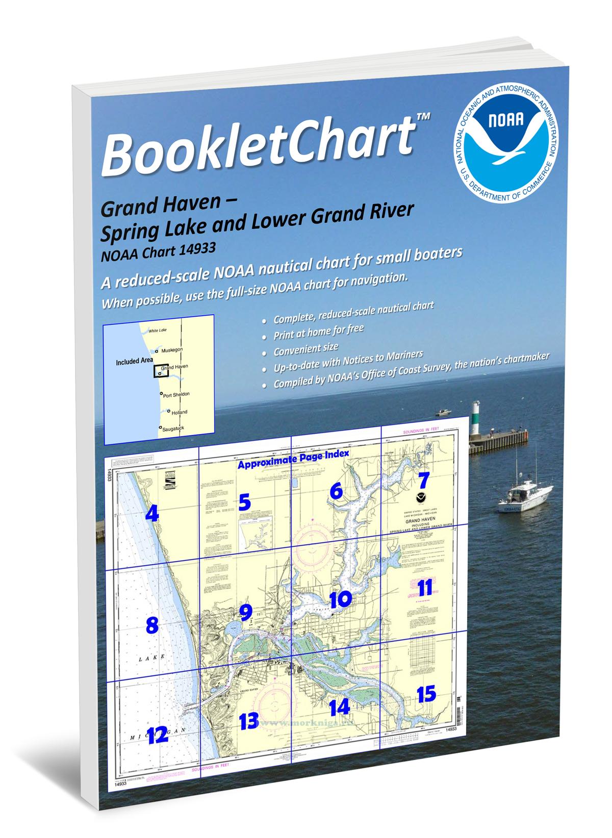 NOAA Chart 14933 Grand Haven-Spring Lake and Lower Grand River