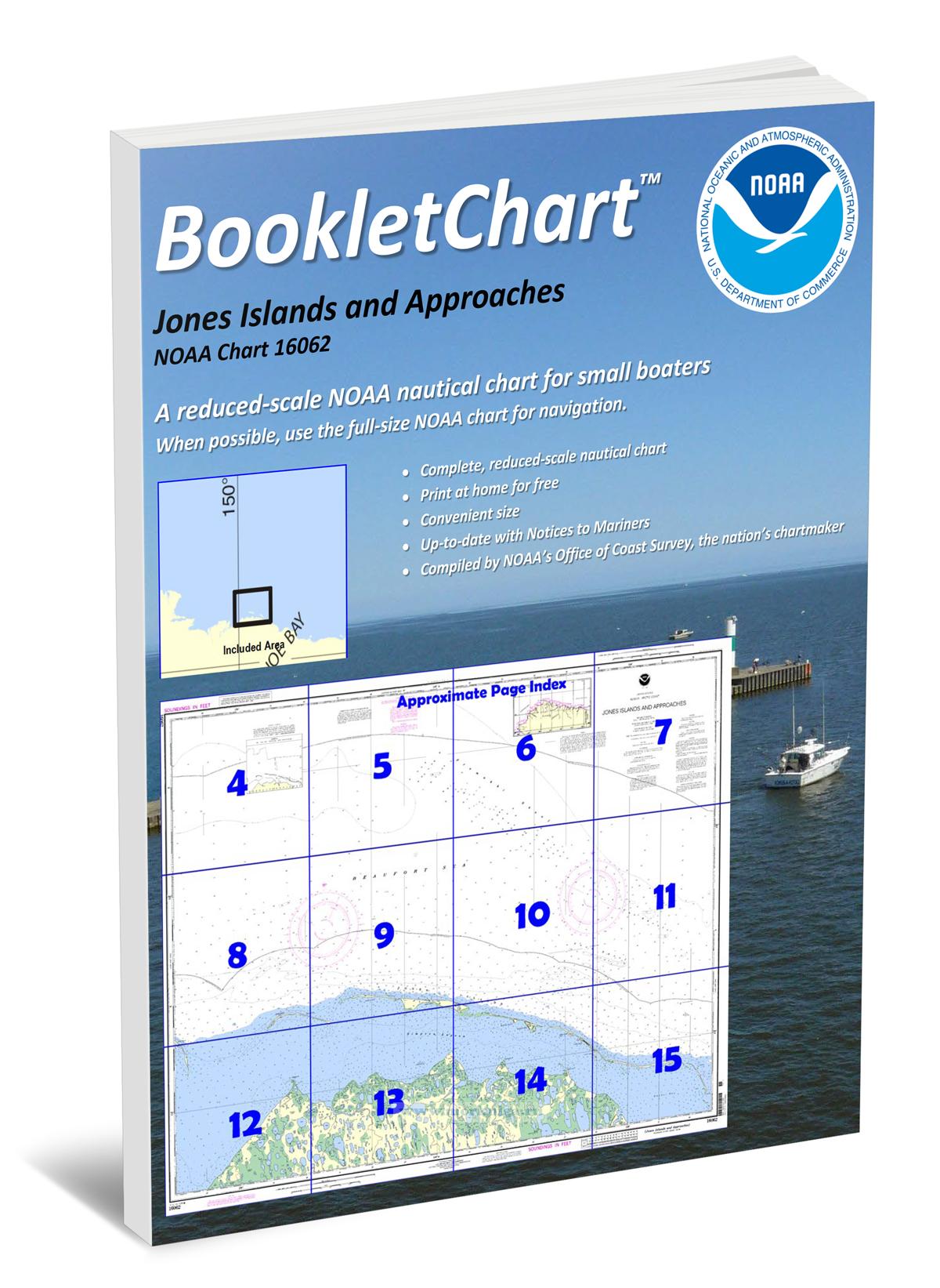 NOAA Chart 16062 Jones Islands and Approaches