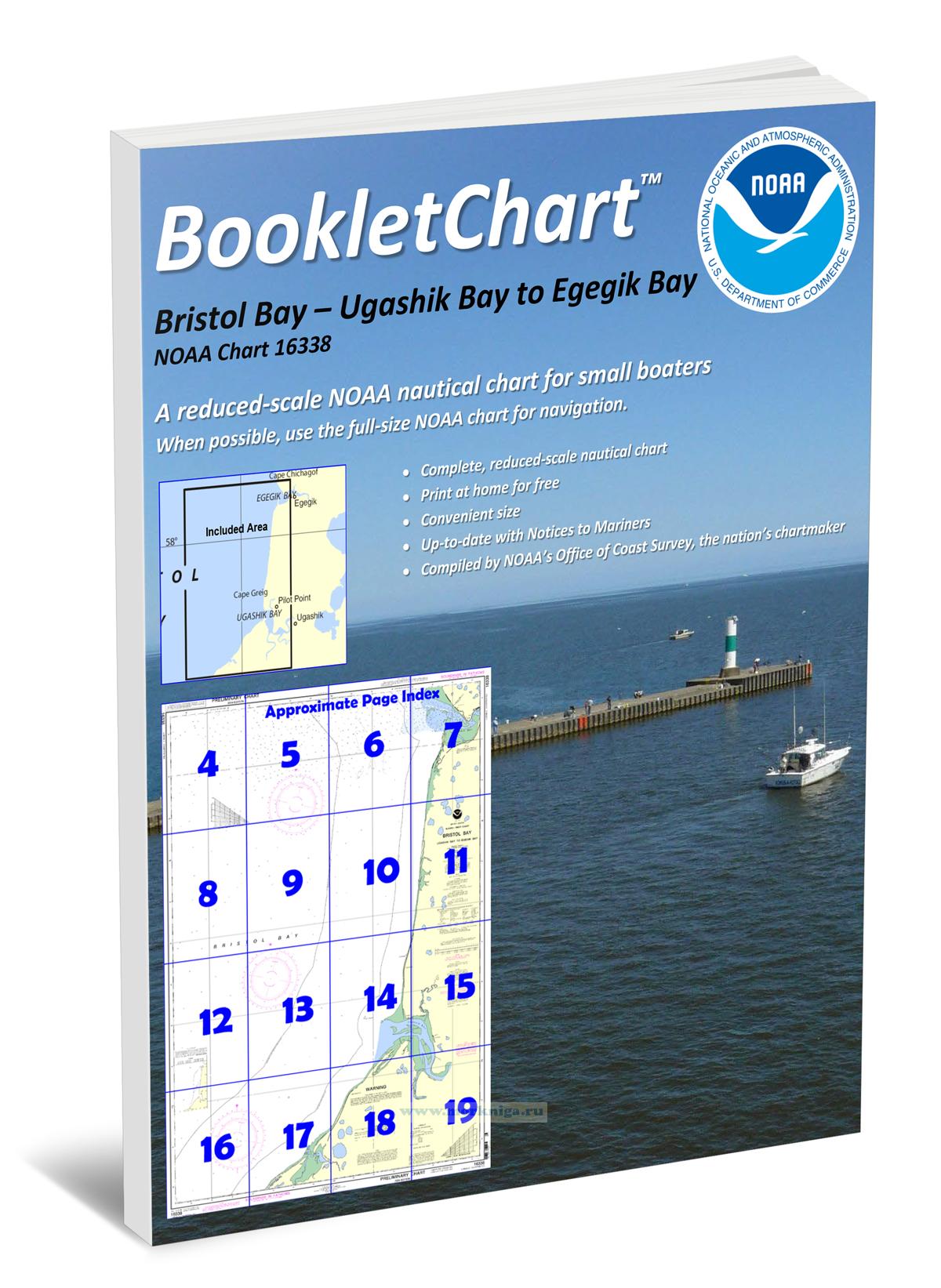 NOAA Chart 16338 Bristol Bay - Ugashik Bay to Egegik Bay