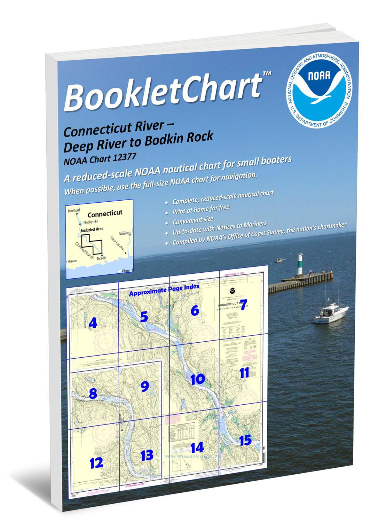 NOAA Chart 12377 Connecticut River - Deep River to Bodkin Rock