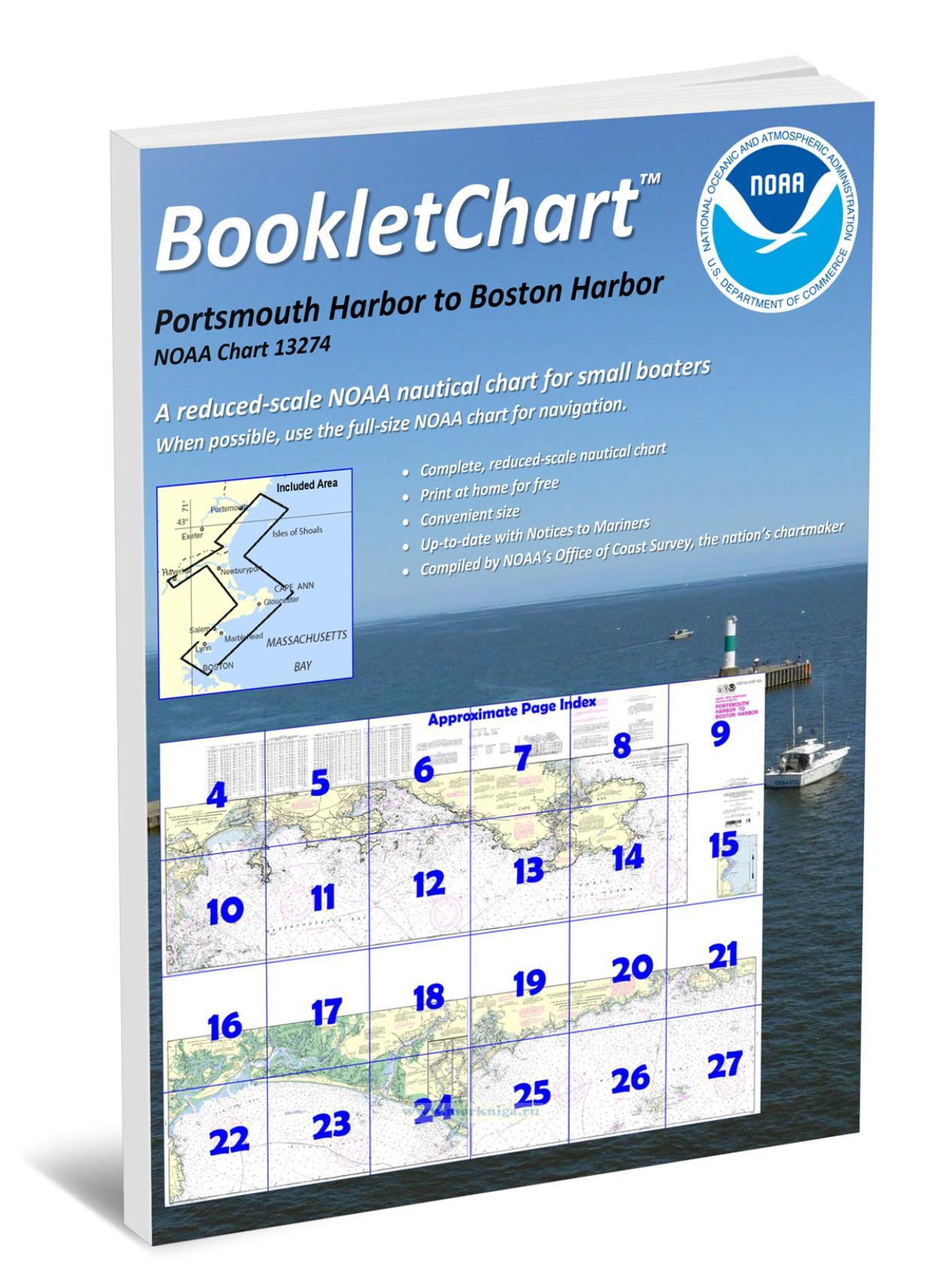 NOAA Chart 13274 Portsmouth Harbor to Boston Harbor