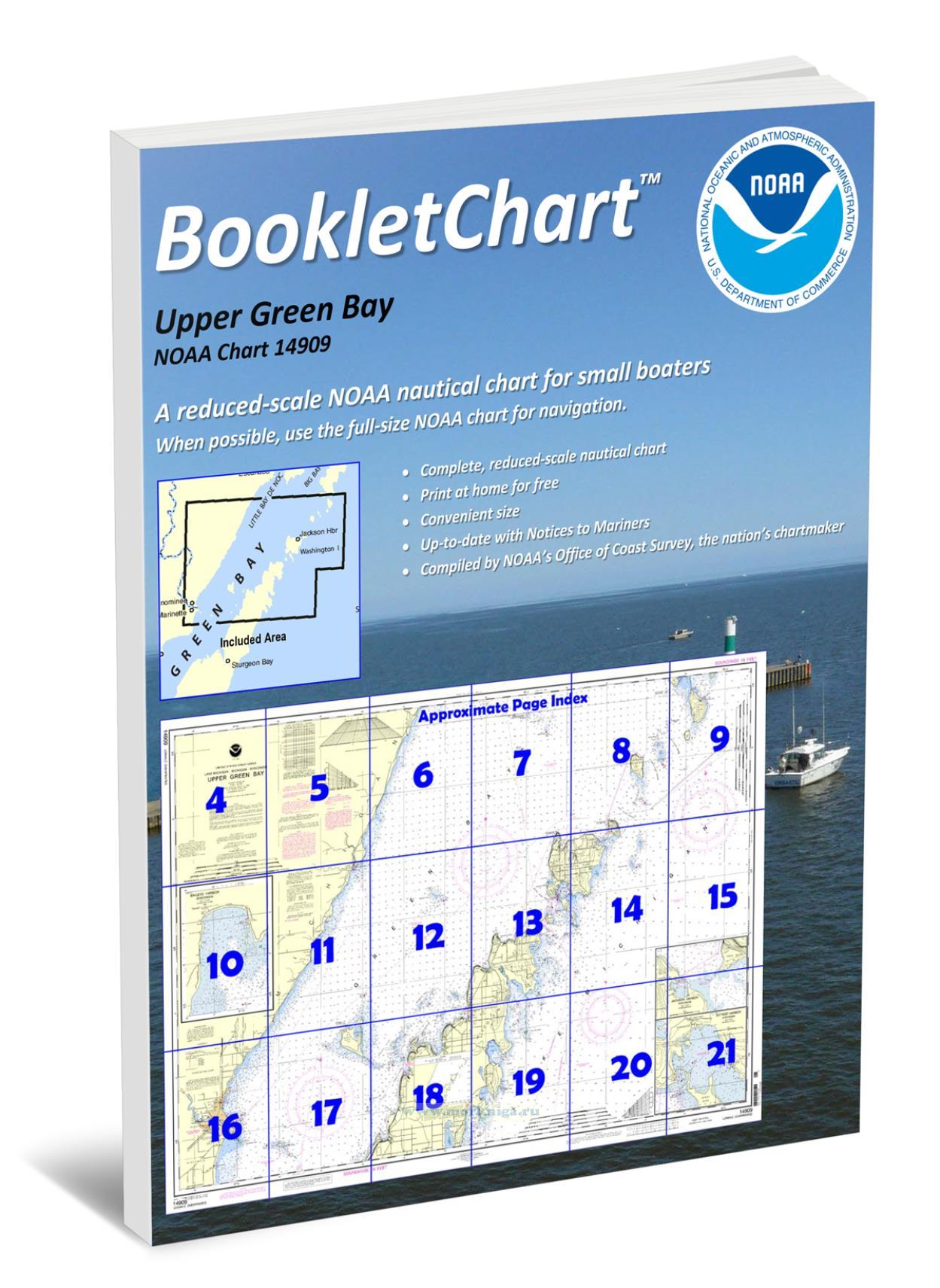 NOAA Chart 14909 Upper Green Bay