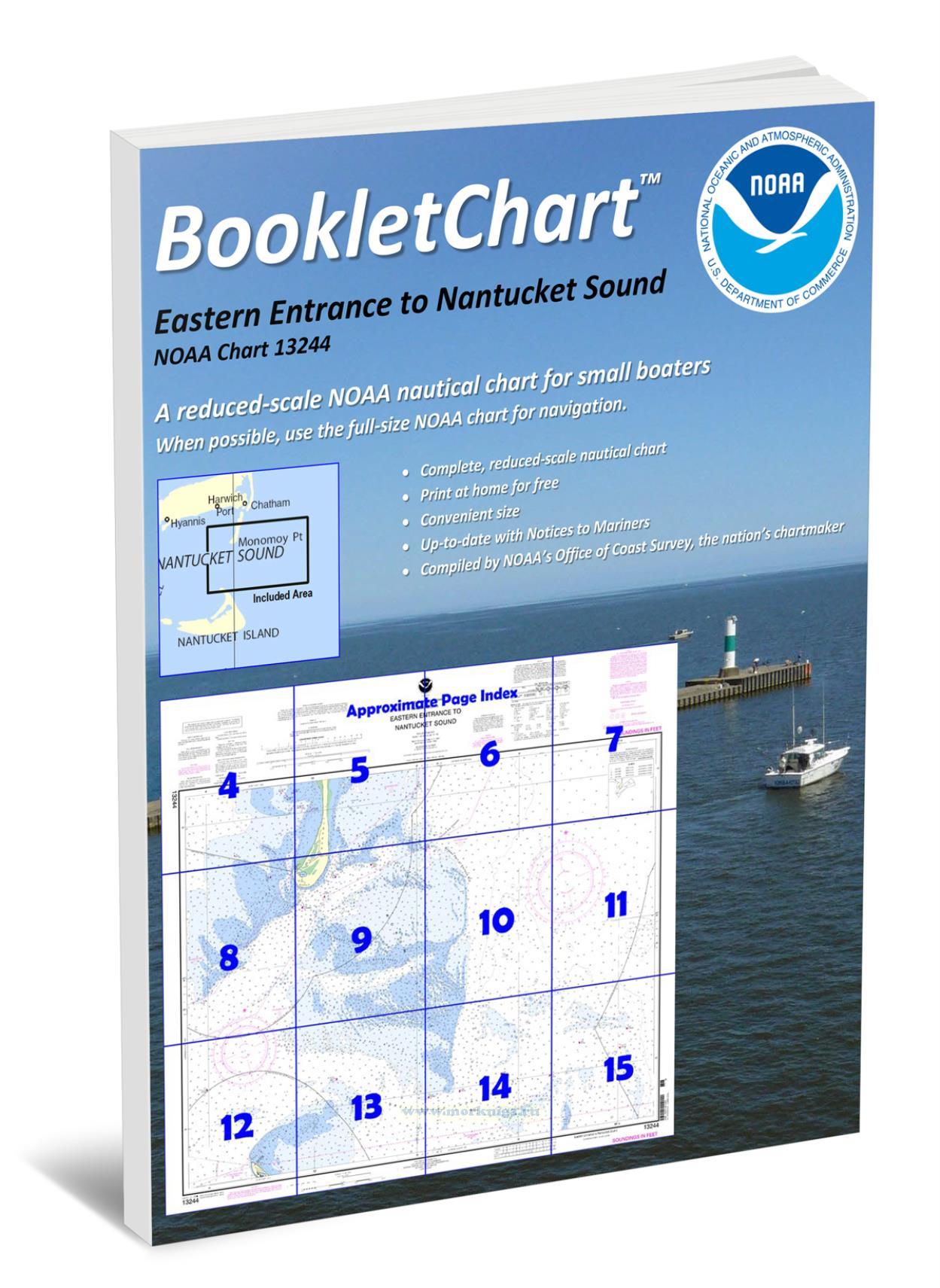 NOAA Chart 13244 Eastern Entrance to Nantucket Sound