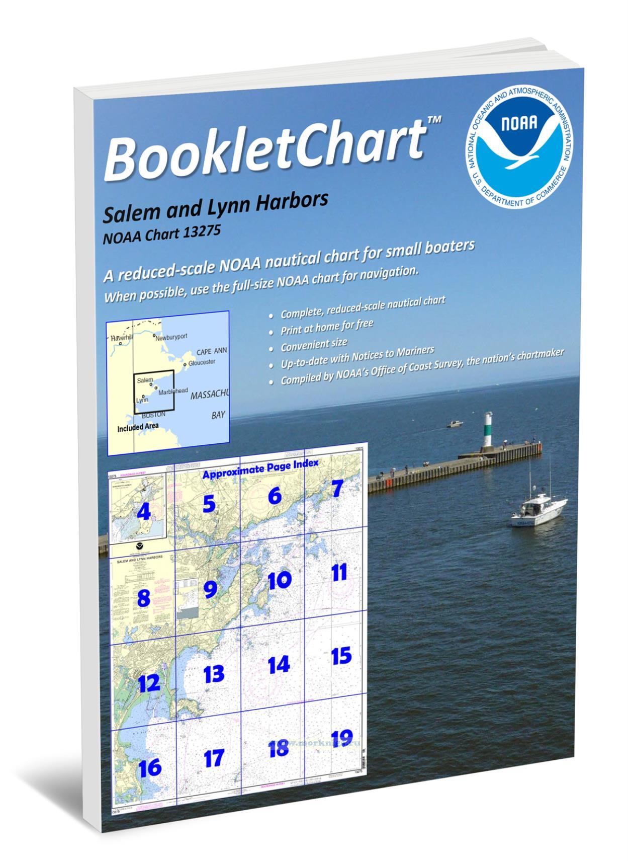 NOAA Chart 13275 Salem and Lynn Harbors