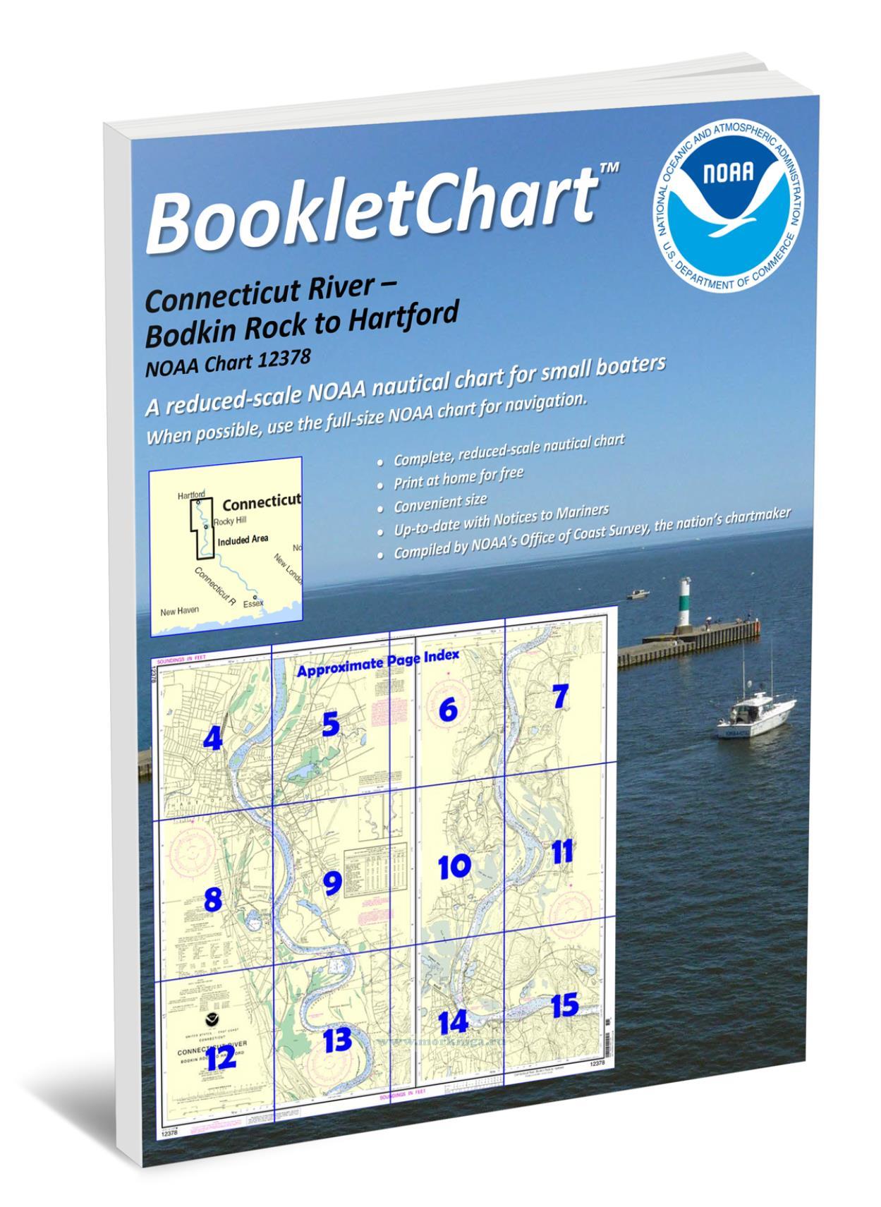 NOAA Chart 12378 Connecticut River - Bodkin Rock to Hartford