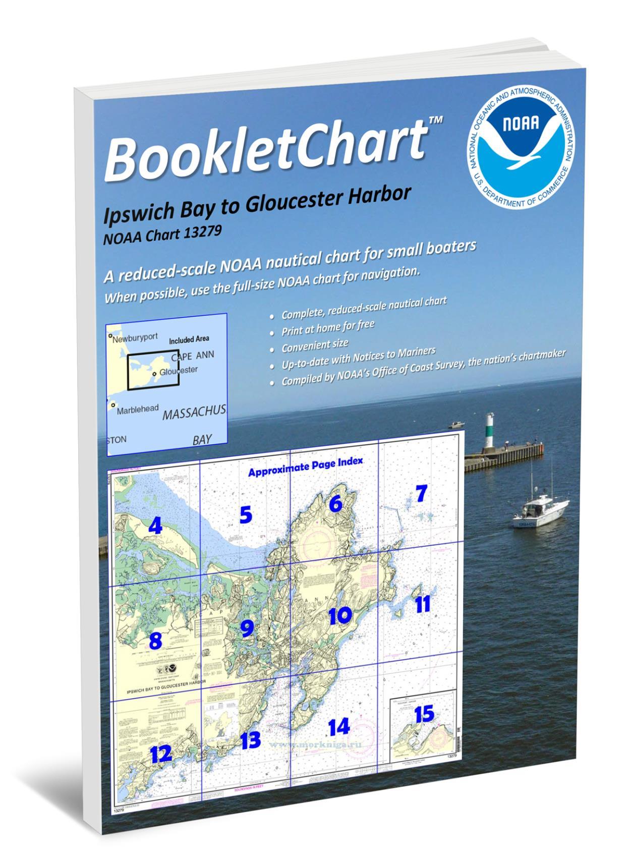 NOAA Chart 13279 Ipswich Bay to Gloucester Harbor