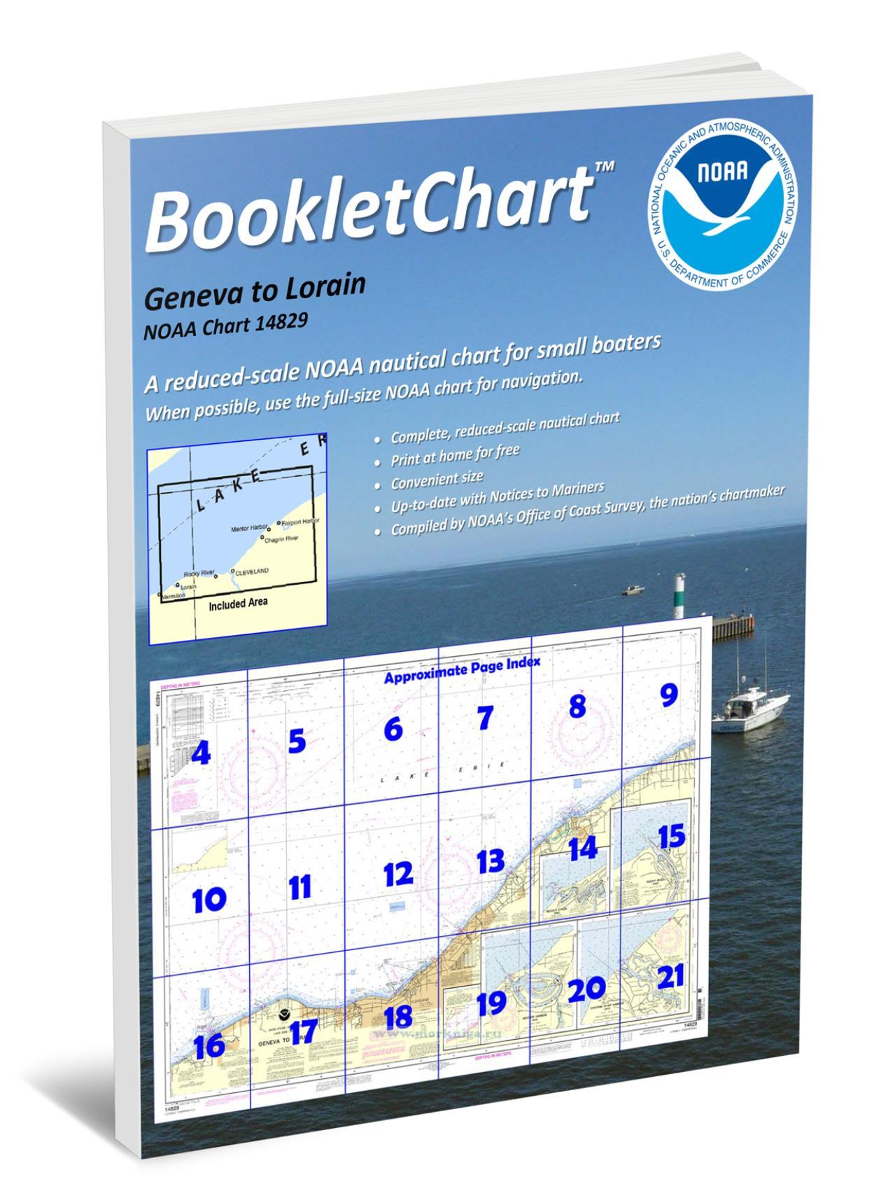 NOAA Chart 14829 Geneva to Lorain