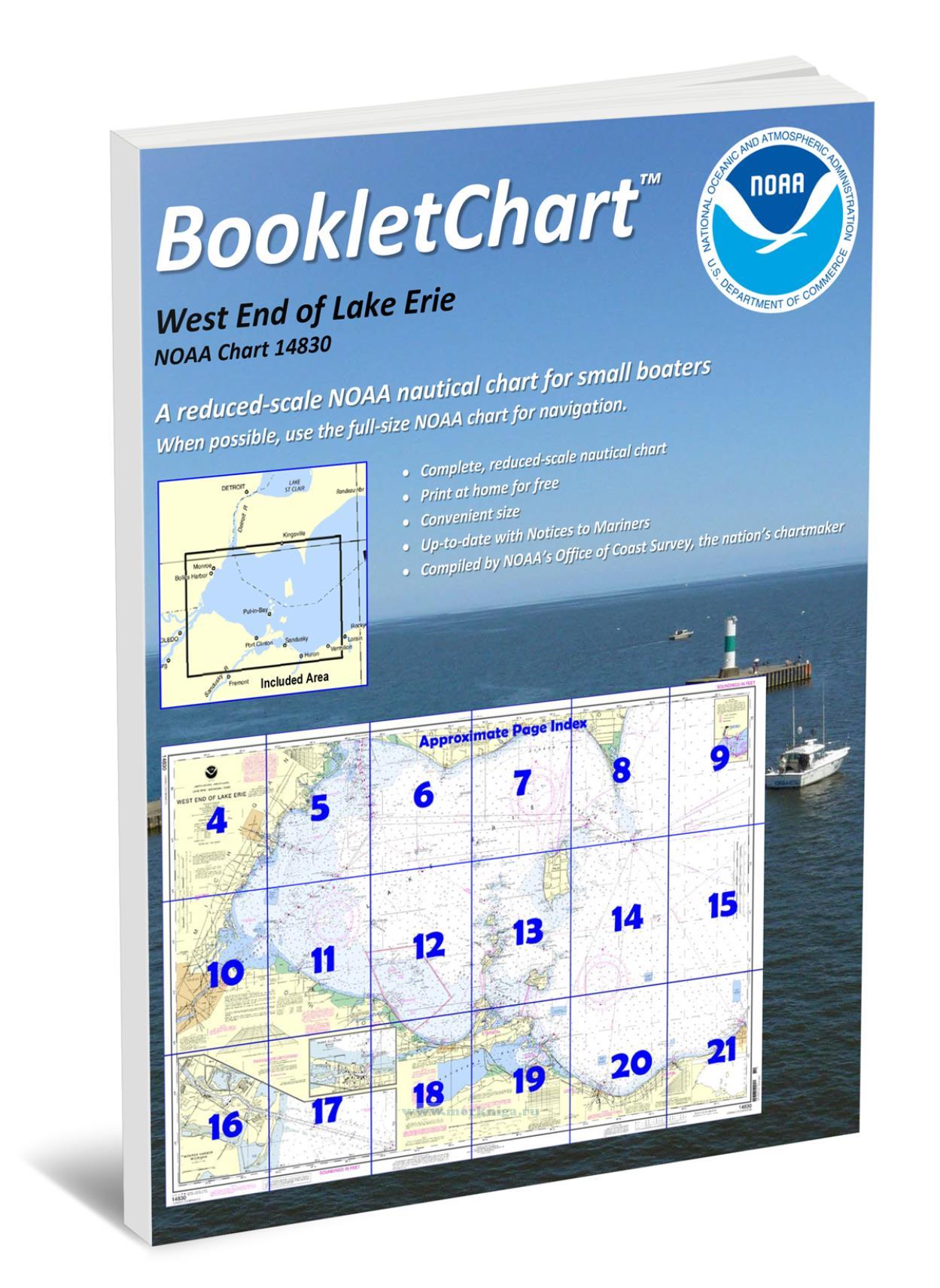 NOAA Chart 14830 West End of Lake Erie