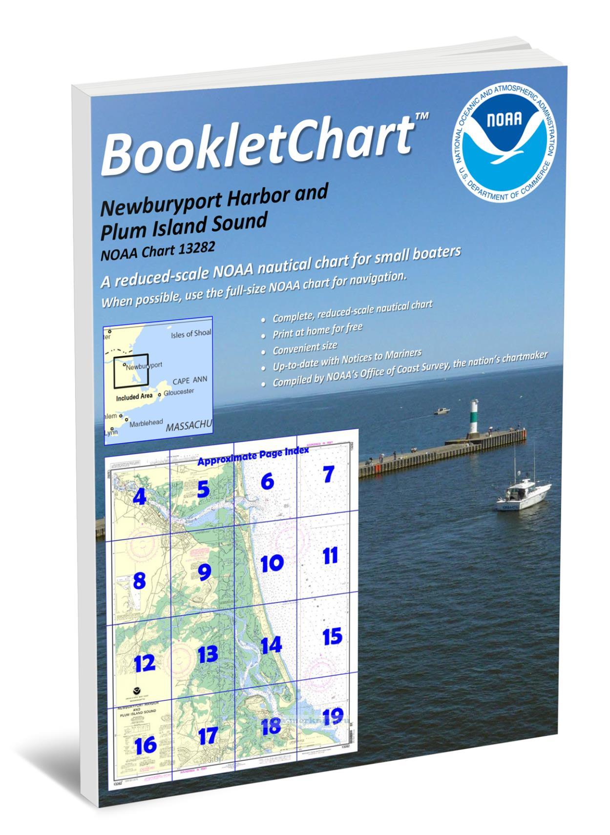 NOAA Chart 13282 Newburyport Harbor and Plum Island Sound