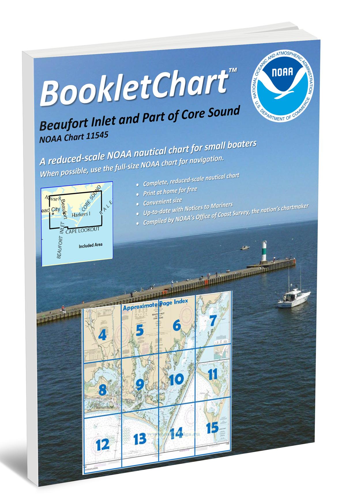 NOAA Chart 11545 Beaufort Inlet and Part of Core Sound