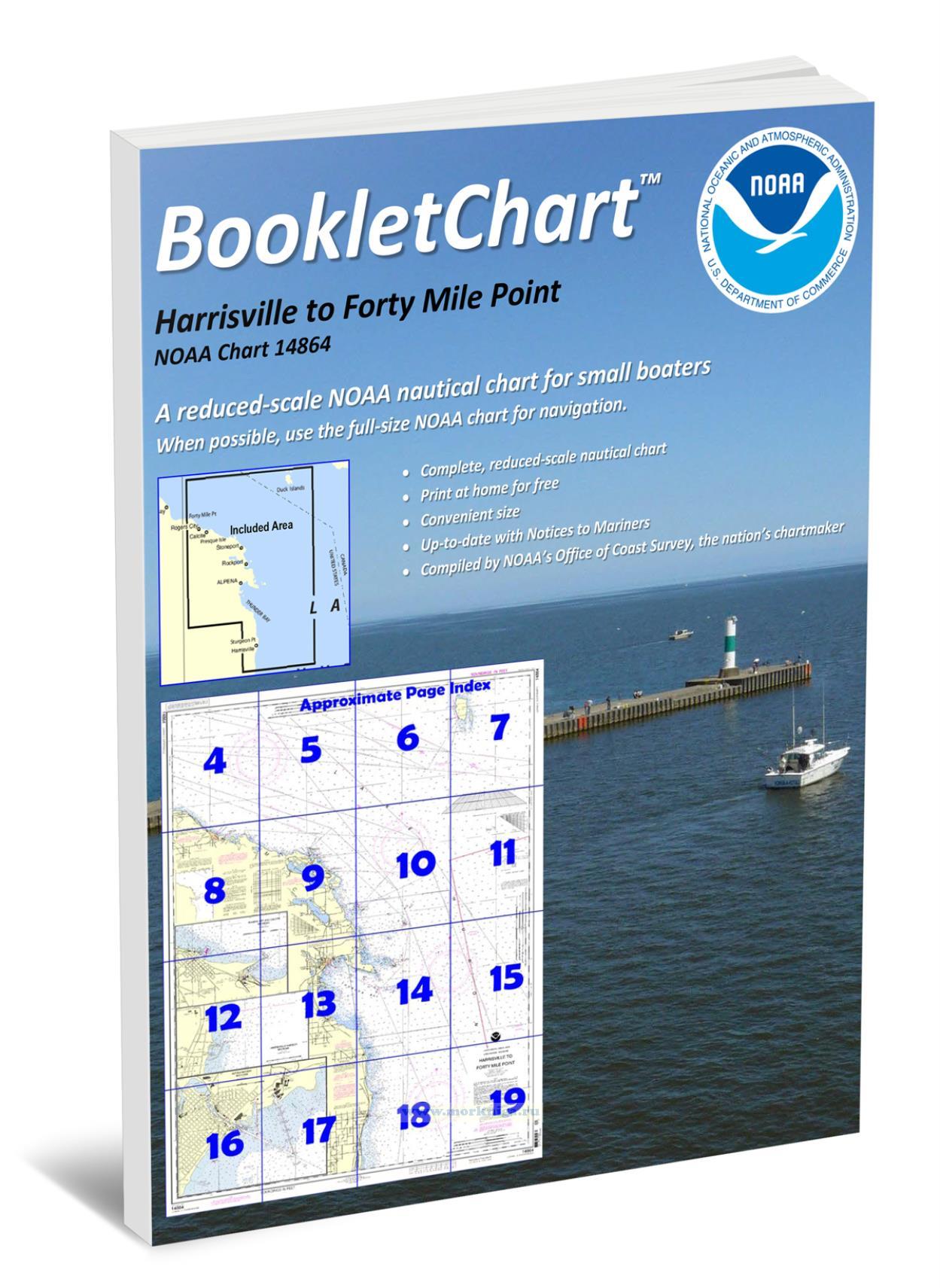 NOAA Chart 14864 Harrisville to Forty Mile Point