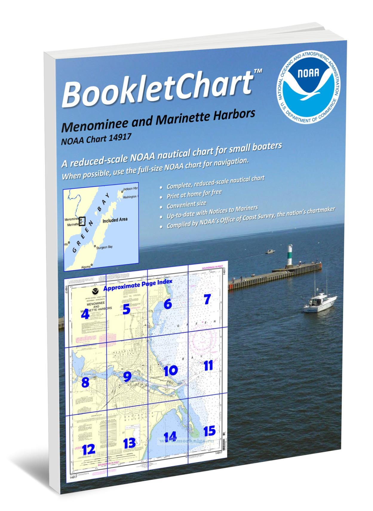 NOAA Chart 14917 Menominee and Marinette Harbors