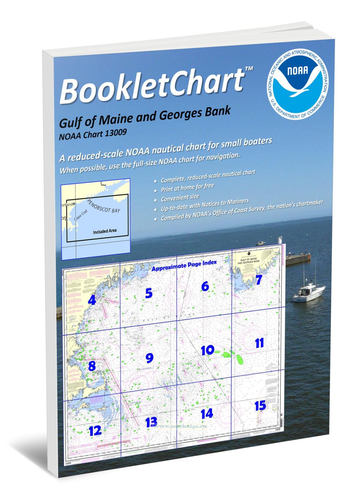 NOAA Chart 13009 Gulf of Maine and Georges Bank