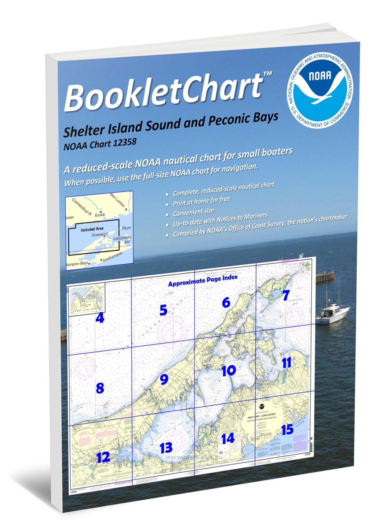 NOAA Chart 12358 Shelter Island Sound and Peconic Bays