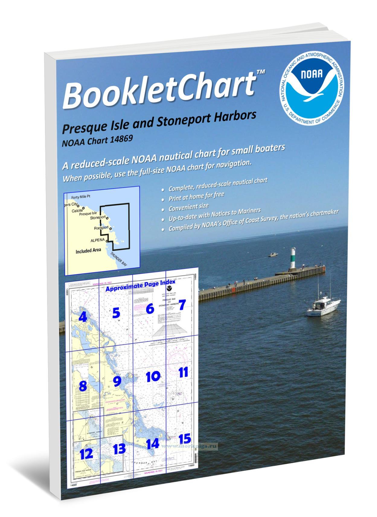 NOAA Chart 14869 Presque Isle and Stoneport Harbors