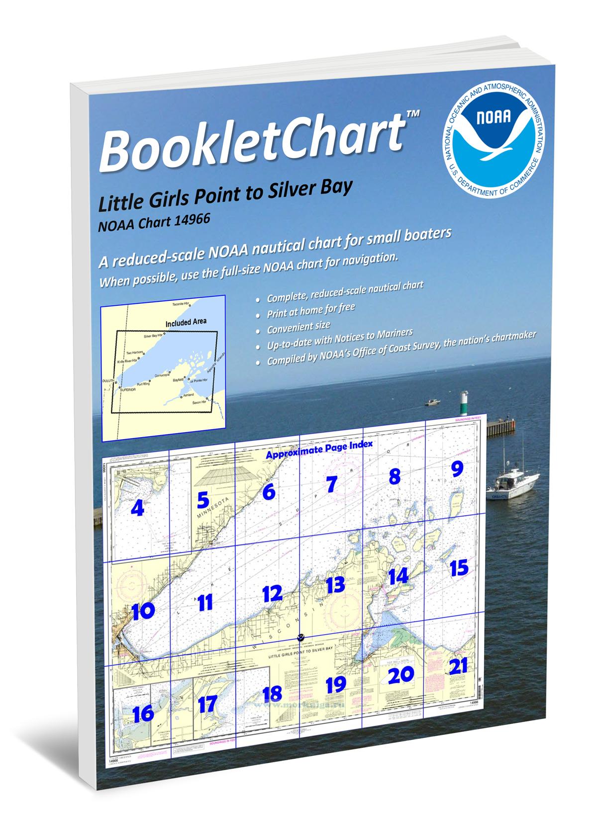 NOAA Chart 14966 Little Girls Point to Silver Bay