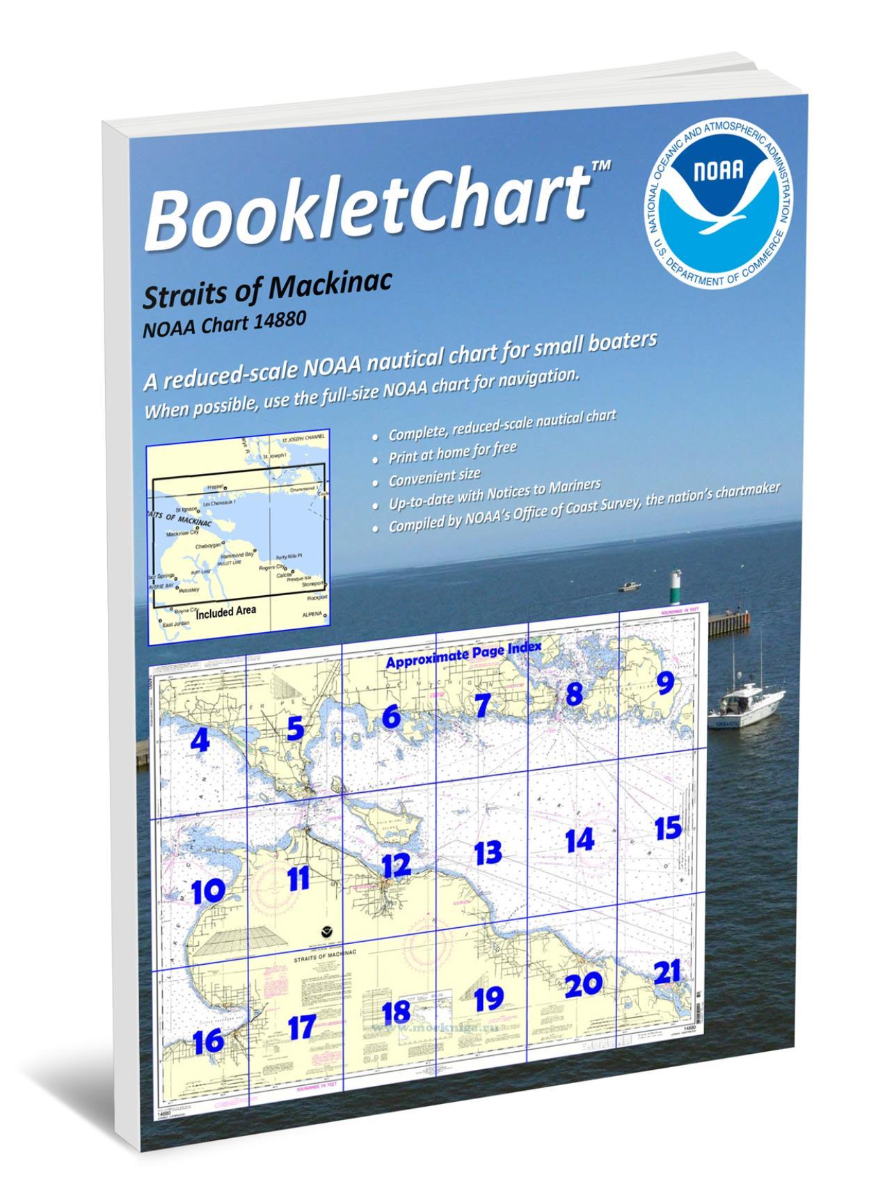 NOAA Chart 14880 Straits of Mackinac