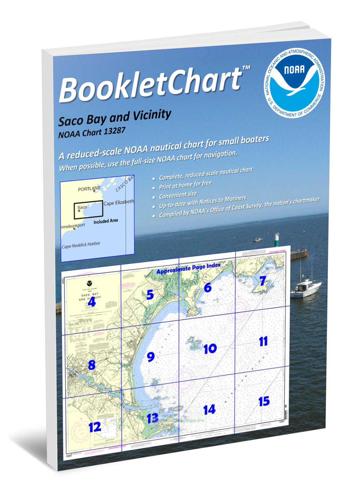 NOAA Chart 13287 Saco Bay and Vicinity