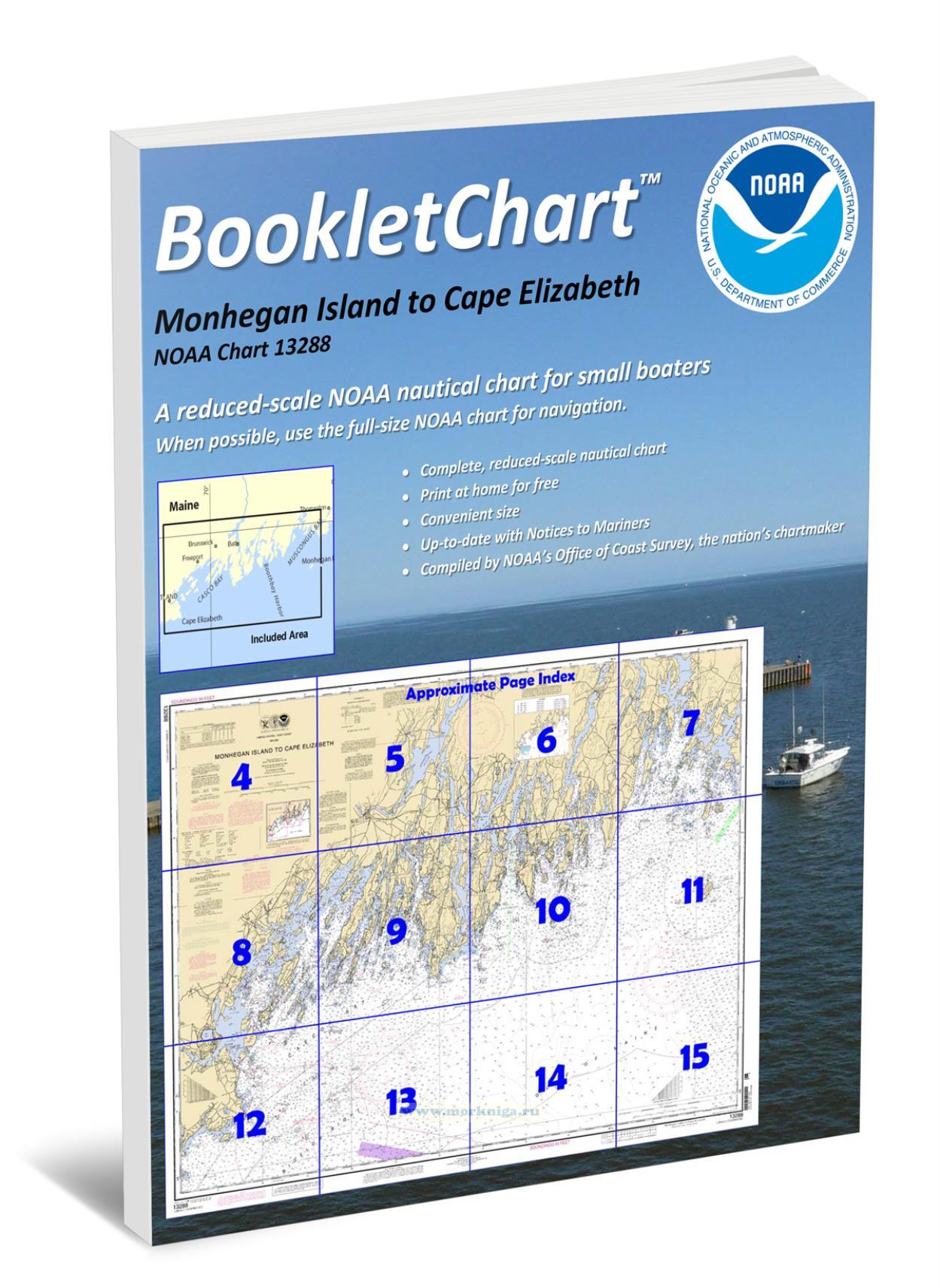 NOAA Chart 13288 Monhegan Island to Cape Elizabeth