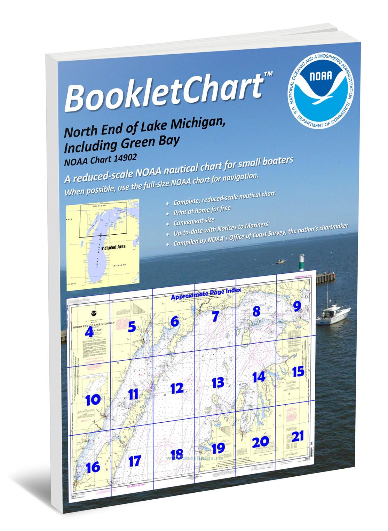 NOAA Chart 14902 North End of Lake Michigan, Including Green Bay