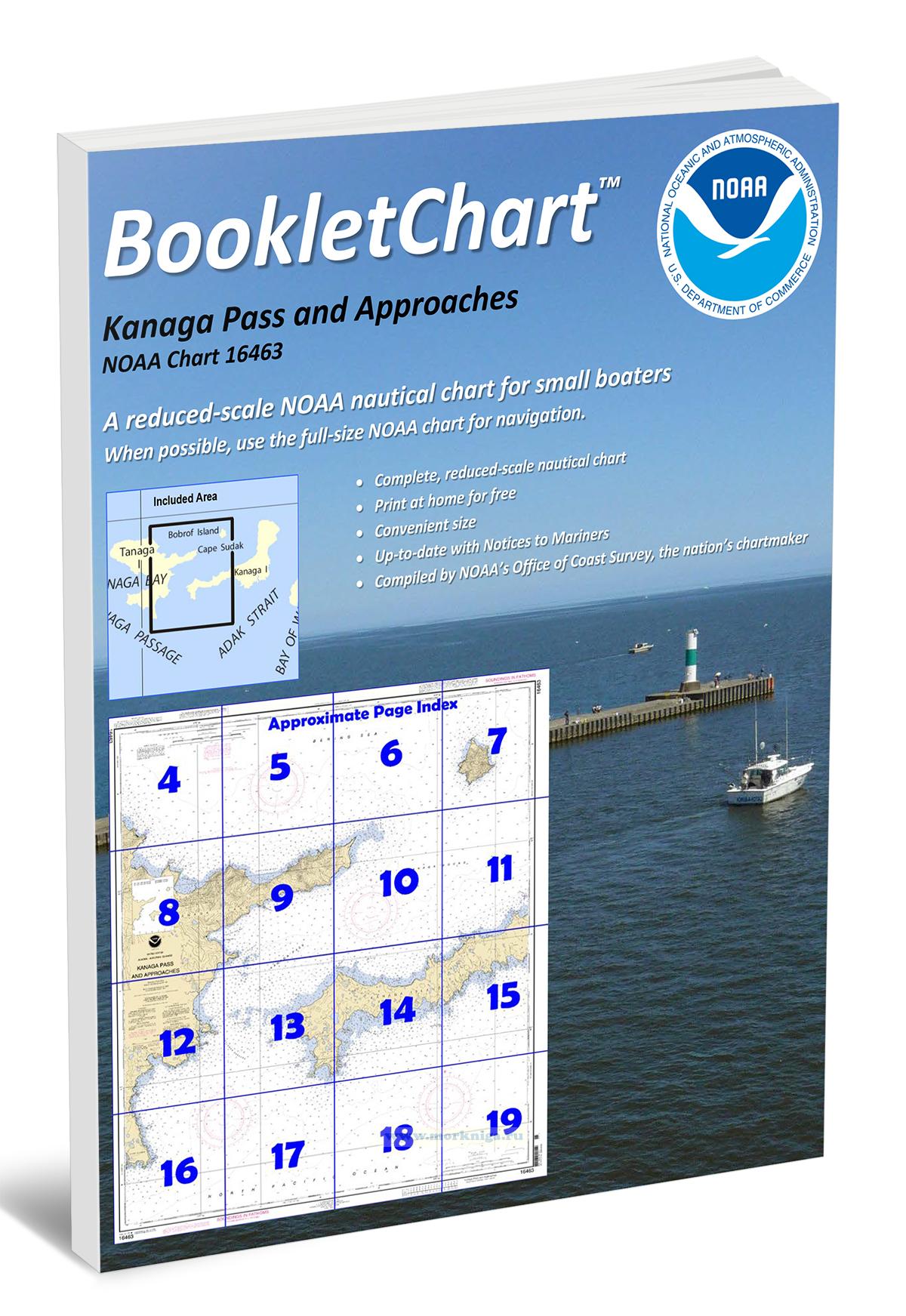 NOAA Chart 16463 Kanaga Pass and Approaches