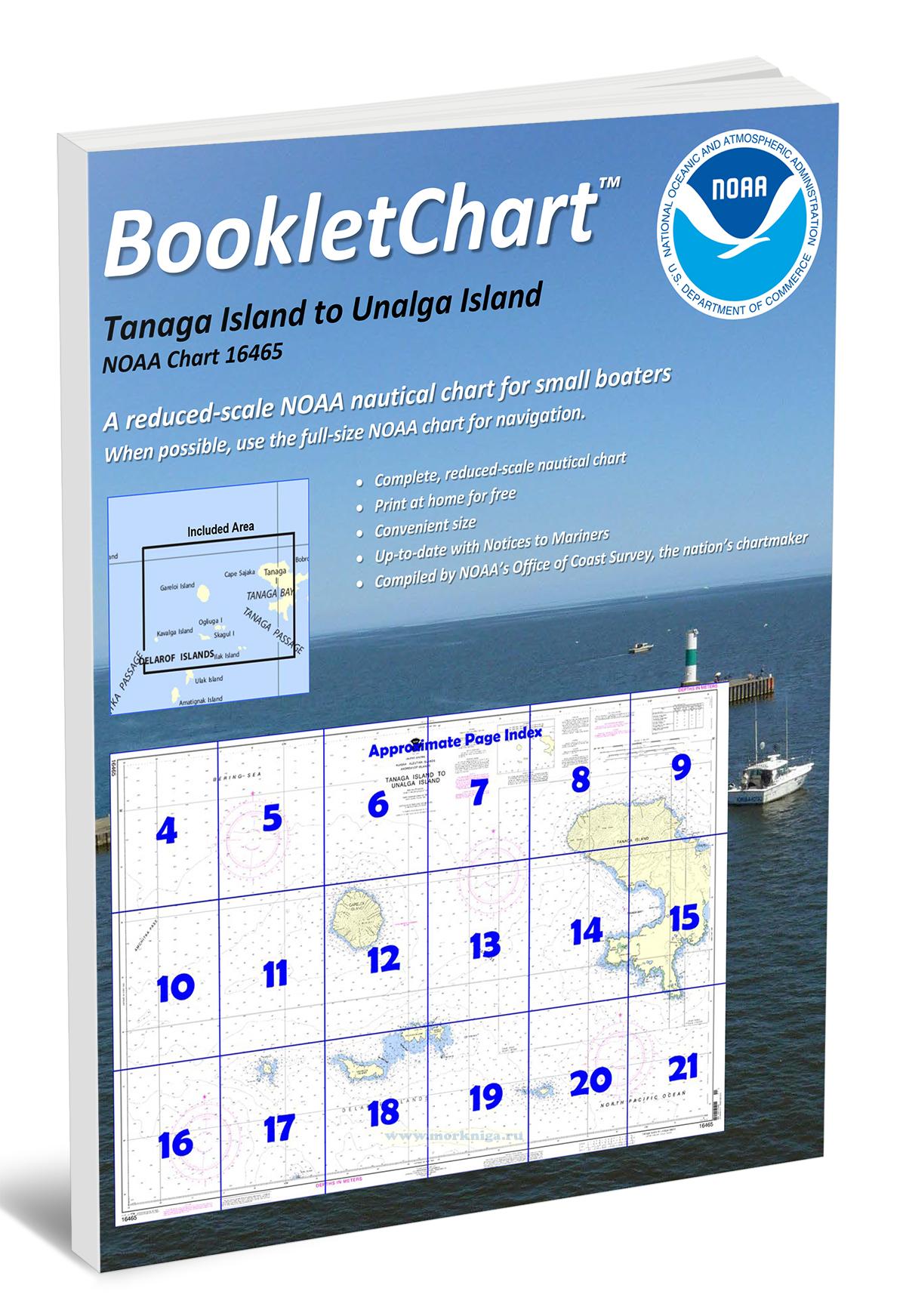NOAA Chart 16465 Tanaga Island to Unalga Island