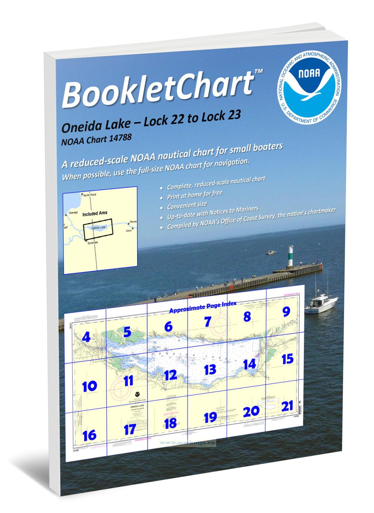 NOAA Chart 14788 Oneida Lake - Lock 22 to Lock 23