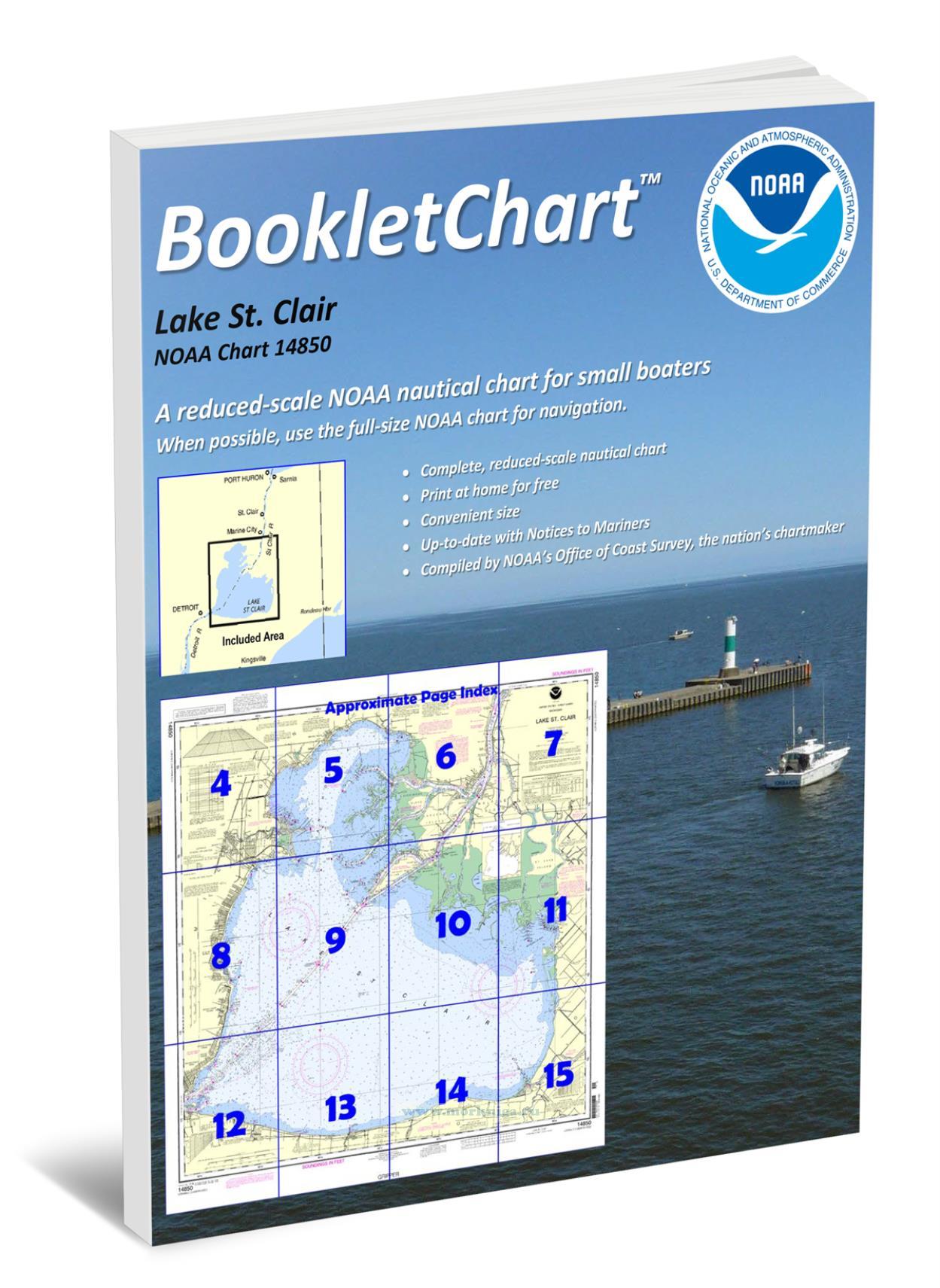 NOAA Chart 14850 Lake St. Clair