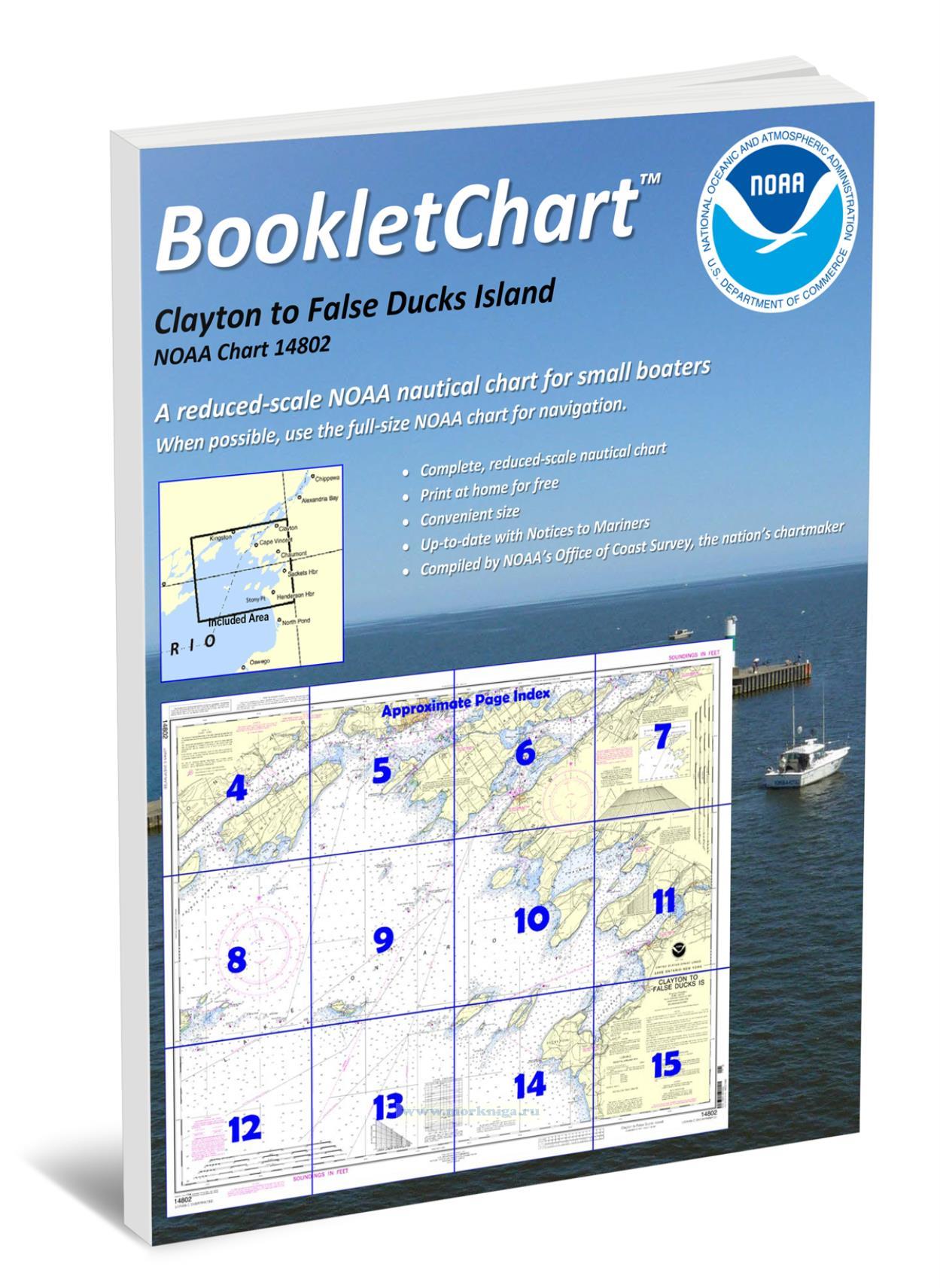 NOAA Chart 14802 Clayton to False Ducks Island