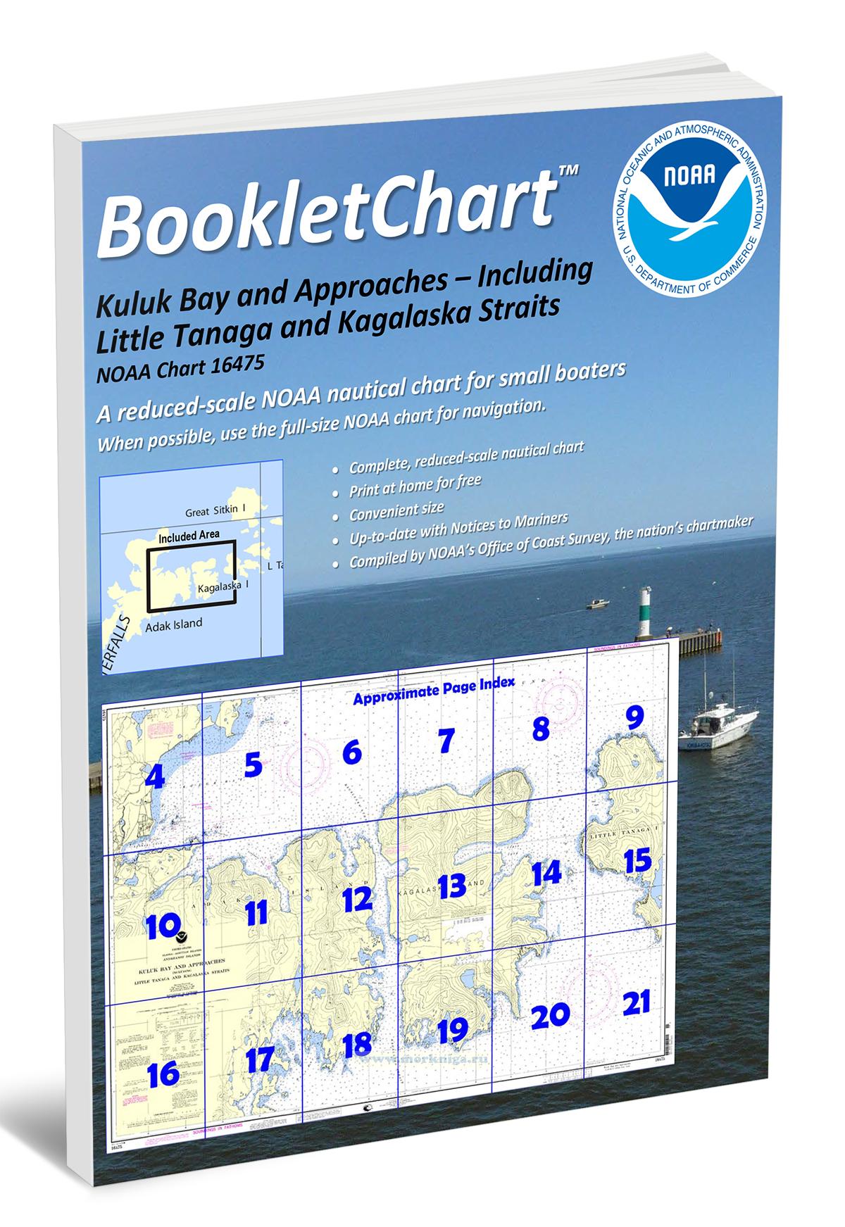 NOAA Chart 16475 Kuluk Bay and Approaches - Including Little Tanaga and Kagalaska Straits